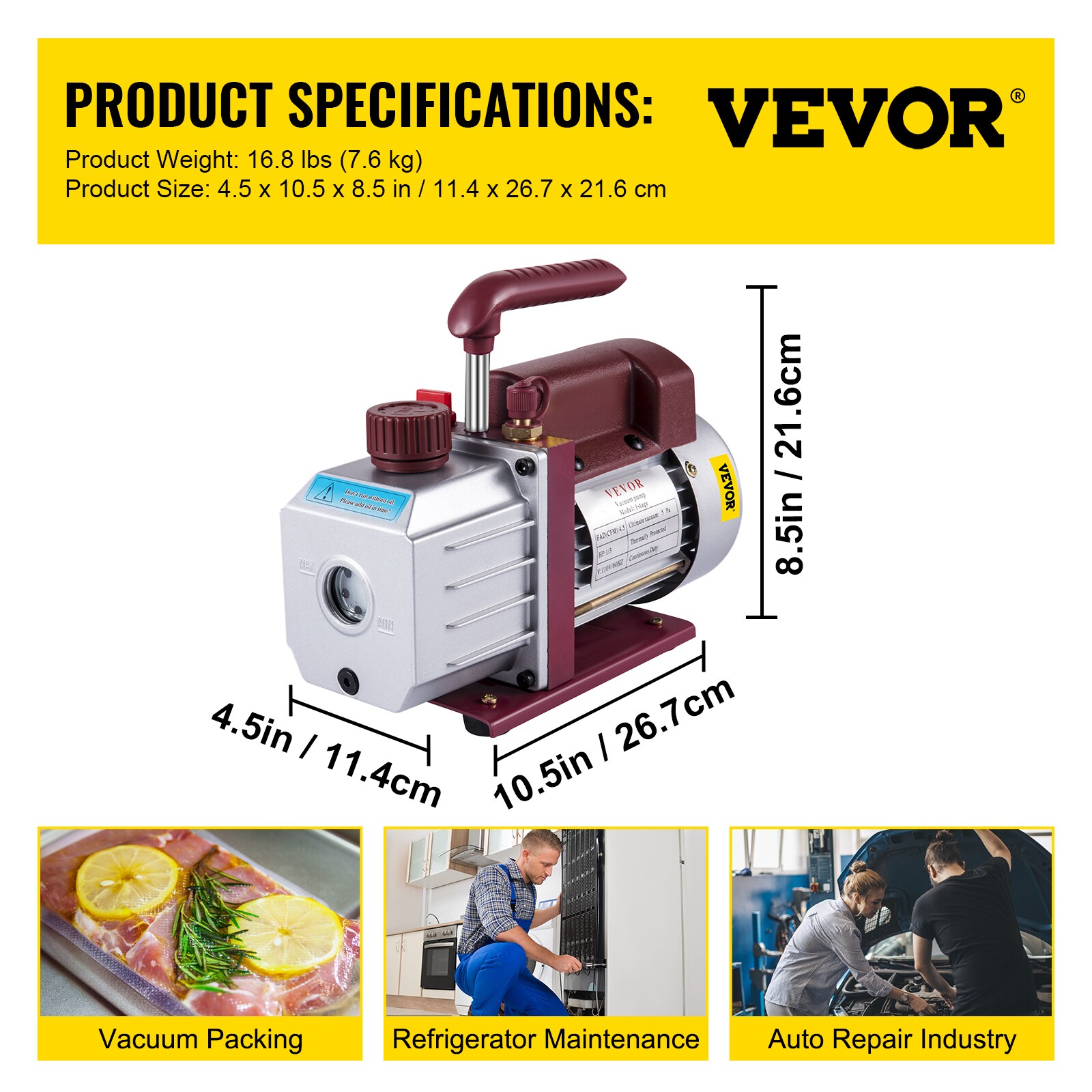 VEVOR 4.5CFM1-3HPZKB001V1  - View #8