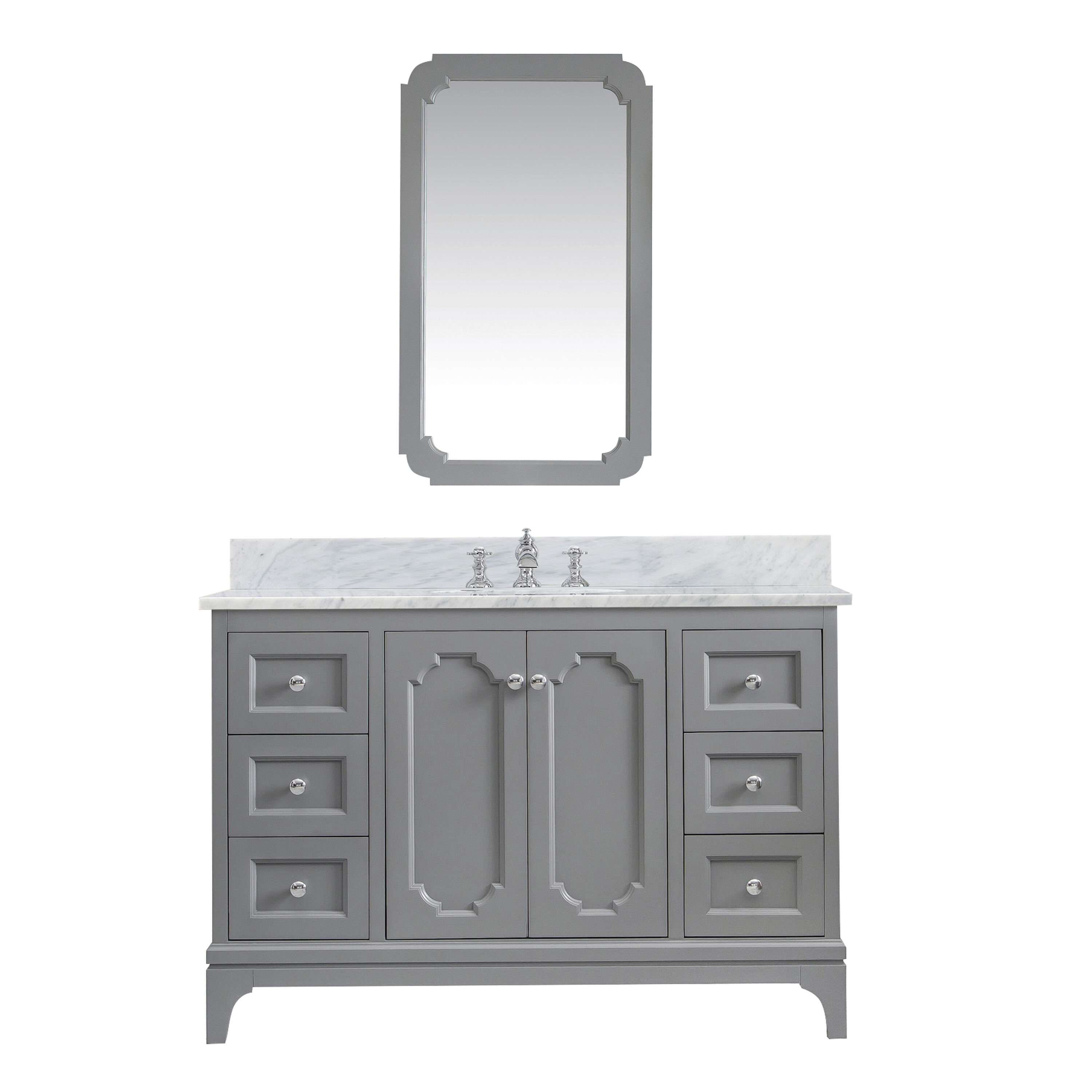 Water Creation QU48CW01CG-Q21FX1301 Bath-Vanity-Combo - View #2