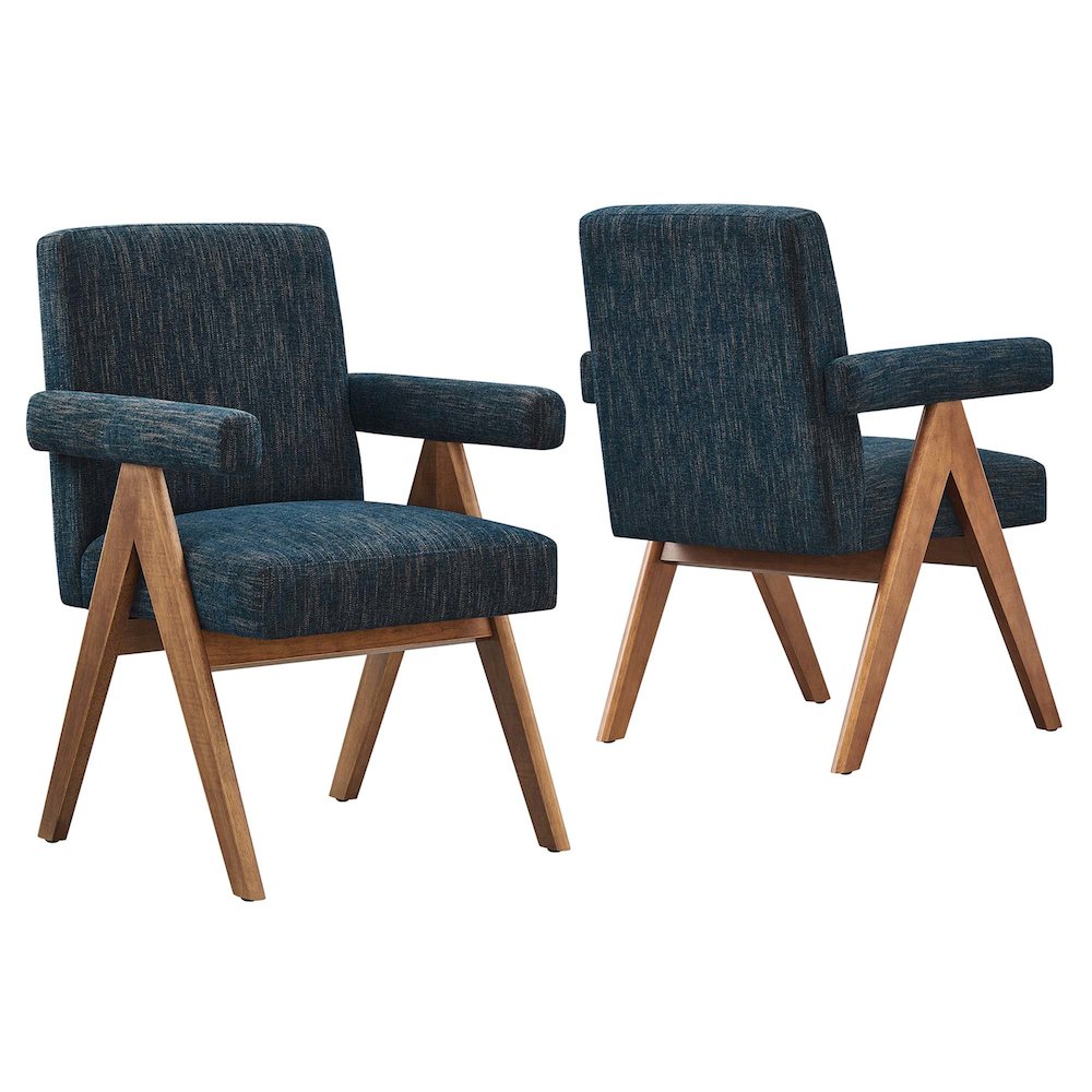 Modway BG3511017 Lyra Fabric Dining Room Chair Set of 2