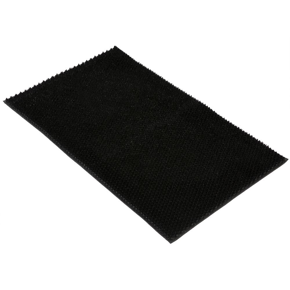 Ottomanson Rubber Doormat, 18x30, Black