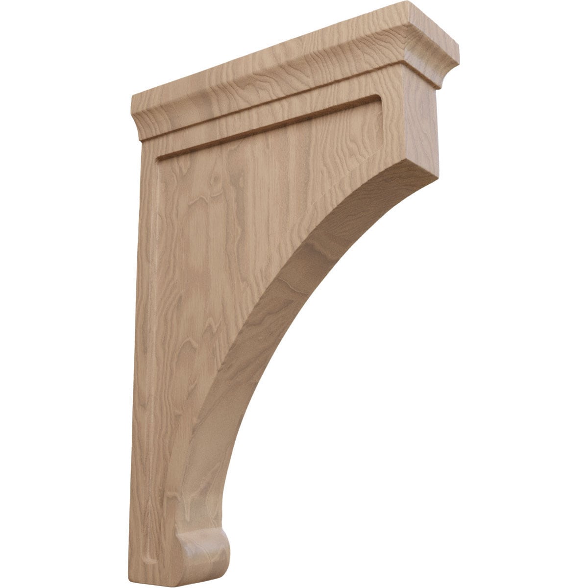 Ekena Millwork BKTW02X08X12GOGM Gomez 2-1/2-in x 8-in x 12-in Mahogany Brown Wood Standard bracket
