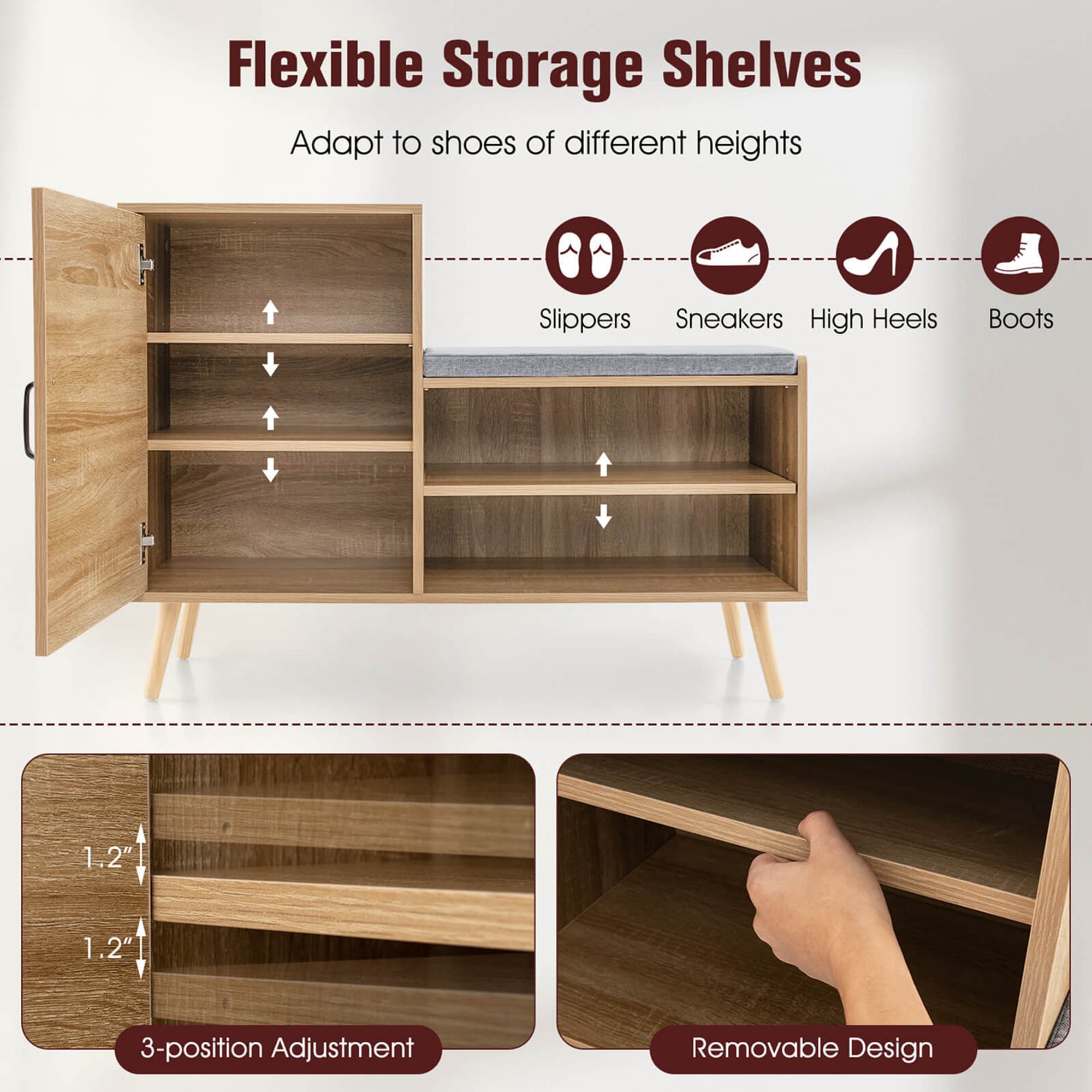 Costway HCST02780 Shoe-Racks - View #7