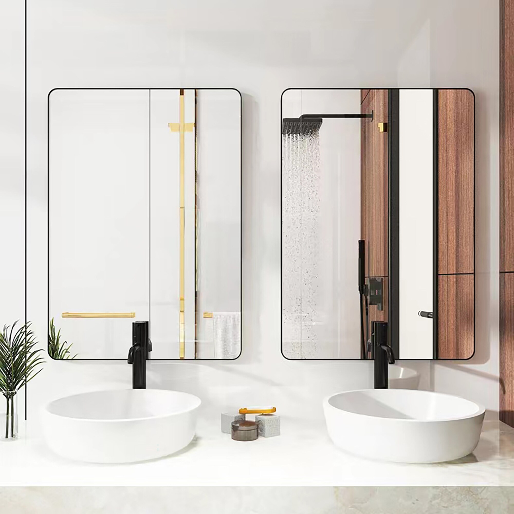 WELLFOR ALMR-29 Framed-Bath-Mirrors - View #4
