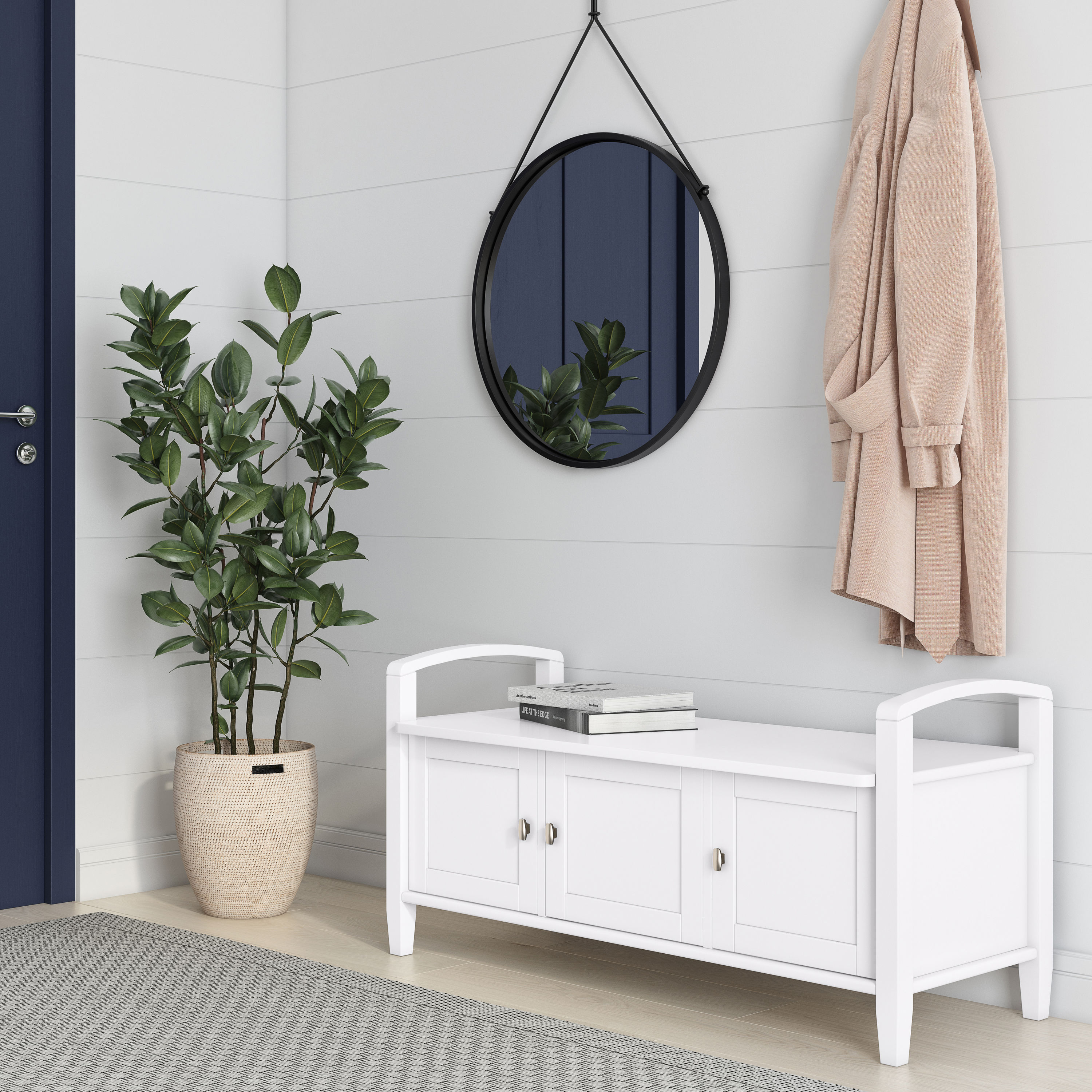 Simpli Home AXWSH006-W bench - View #6