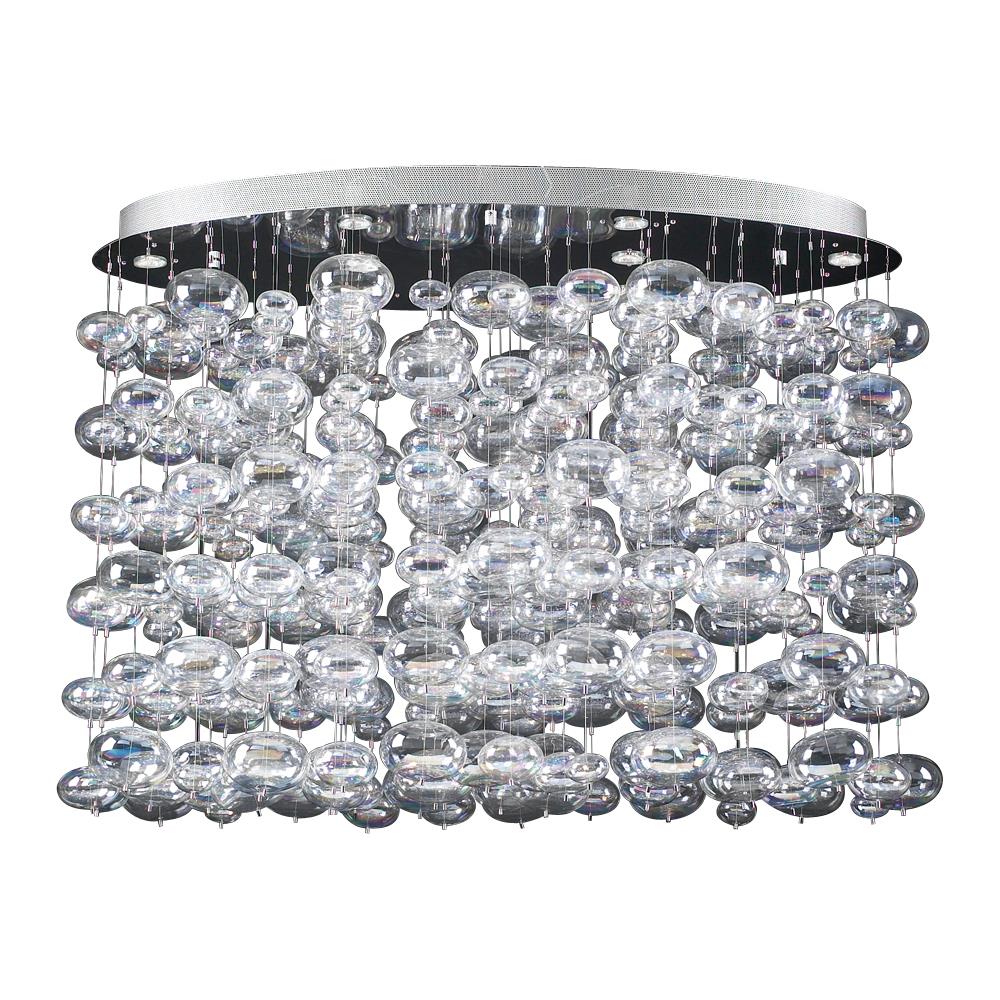 PLC Lighting 96967 PC 1-Light Polished Chrome Transitional Dry Rated Chandelier