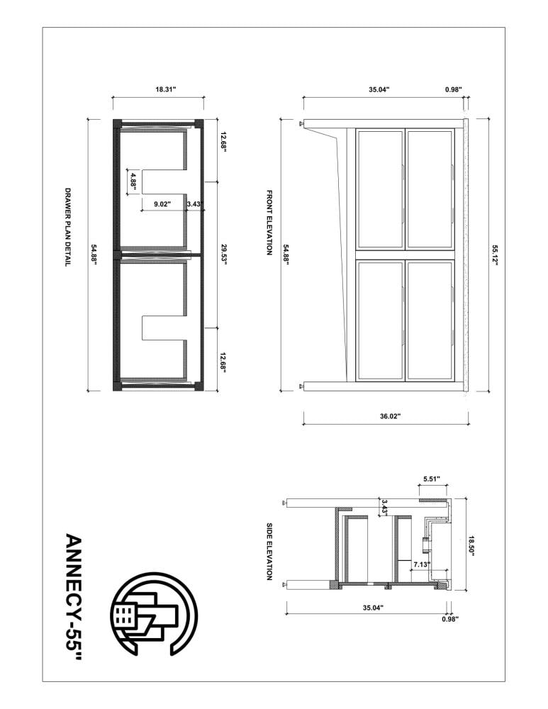 CARTISAN DESIGN VAANNDW55FD Bath-Vanity-Combo - View #15