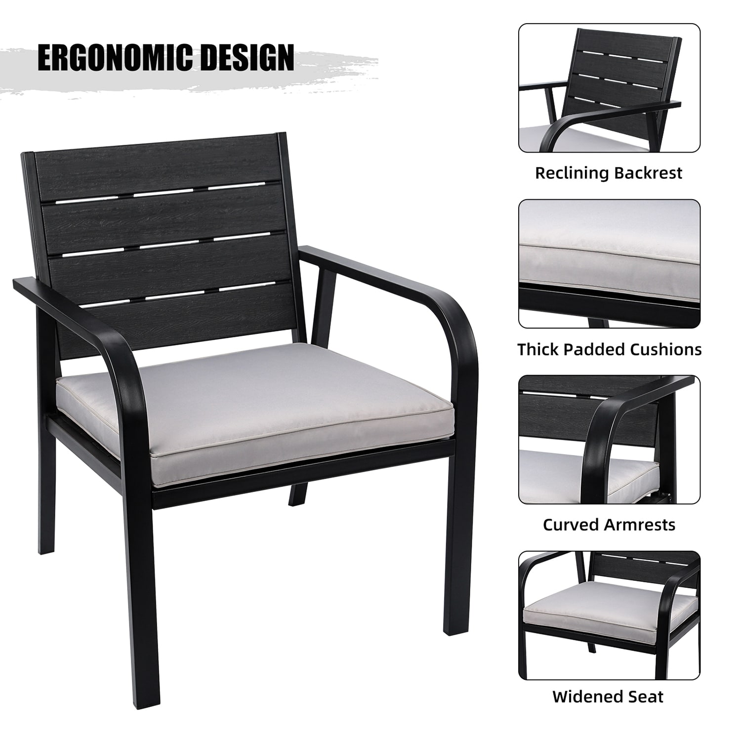 SINOFURN SYB690001GY Patio-Conversation-Sets - View #10