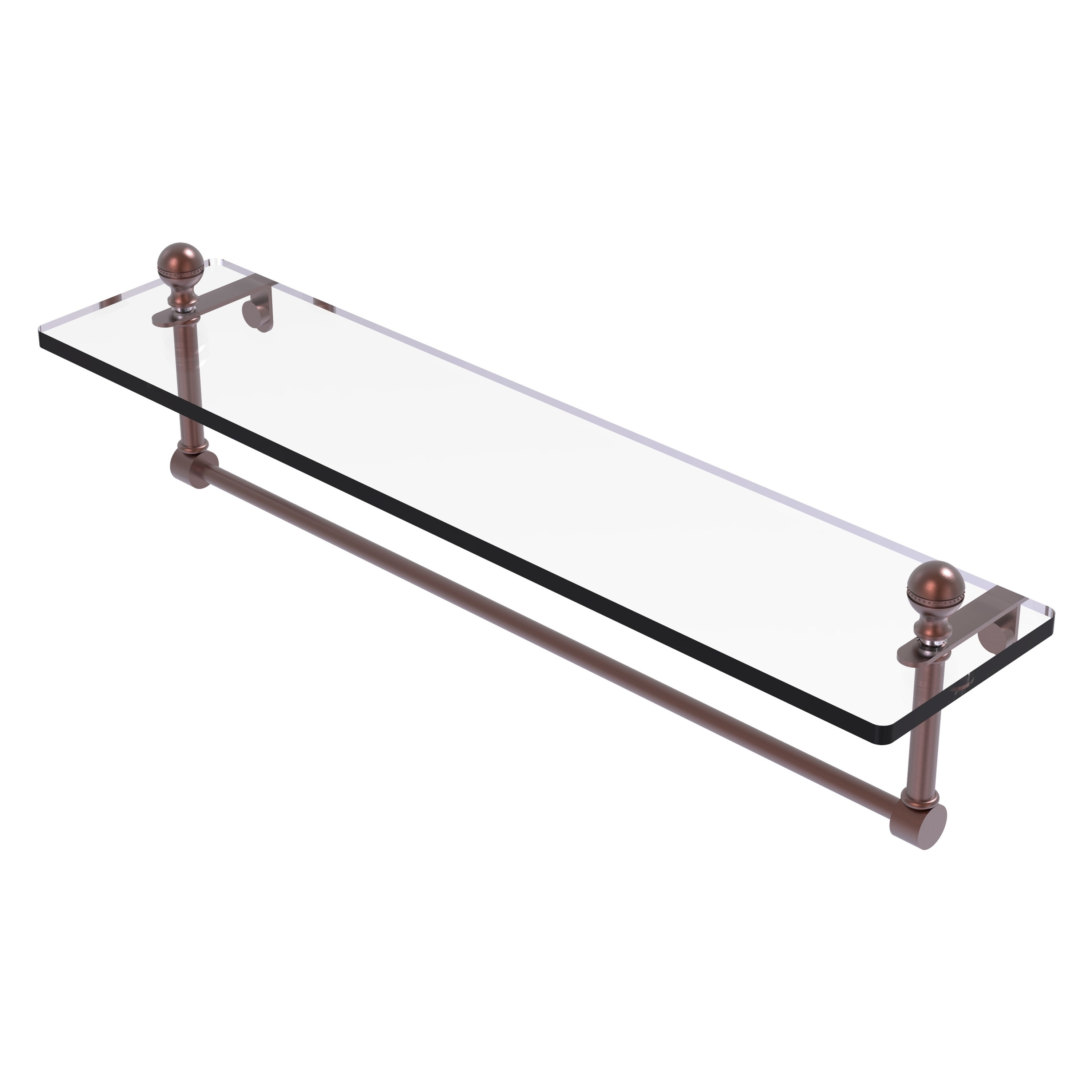 Allied Brass MA-1/22TB-CA Mambo Antique Copper Wall mount Bathroom Shelf ( 22-in x 5-in x 5-in )