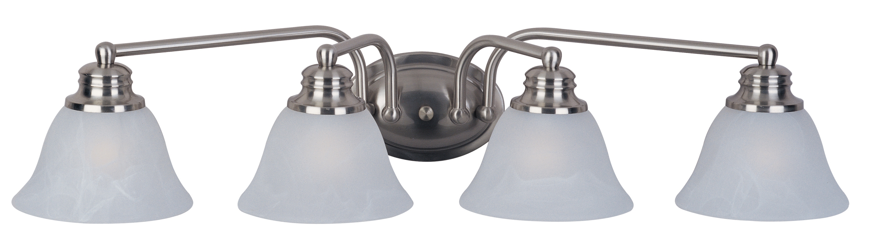 Maxim Lighting 2689FTSN Malaga 29-in 4 -Light Satin Nickel Transitional Vanity light