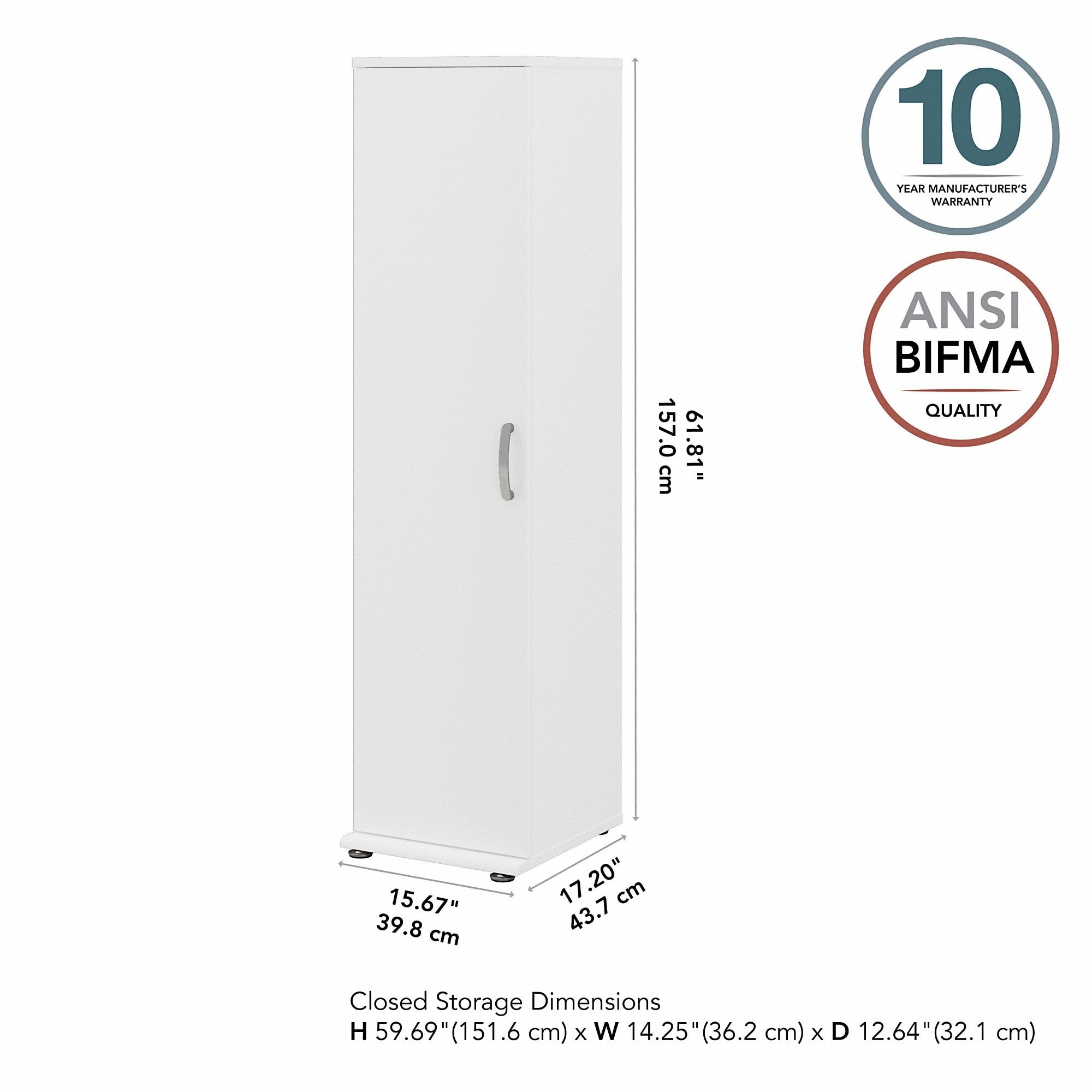 Bush Business Furniture UNS116WH Utility-Storage-Cabinets - View #6