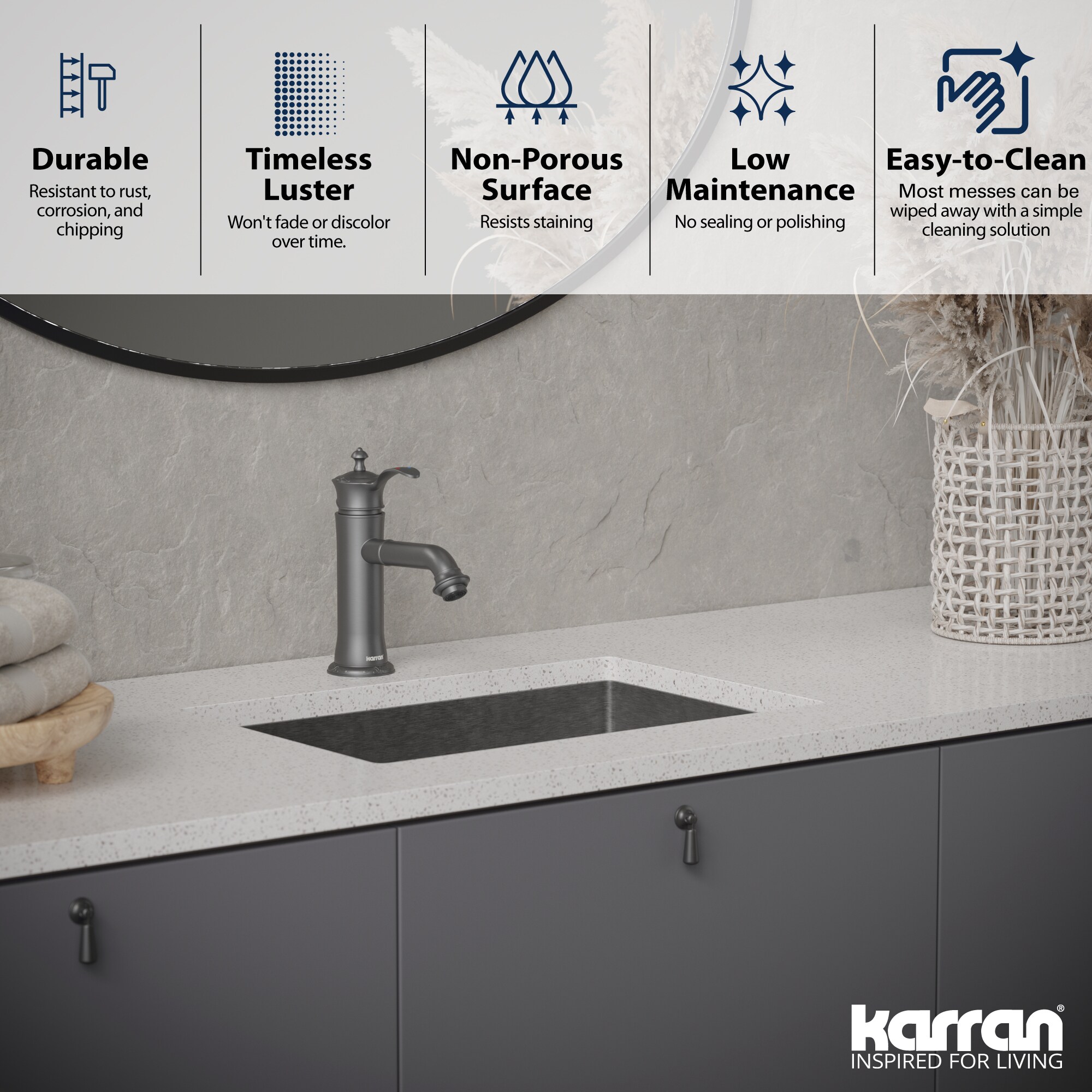 Karran CCU300SS Bath-Sink - View #5