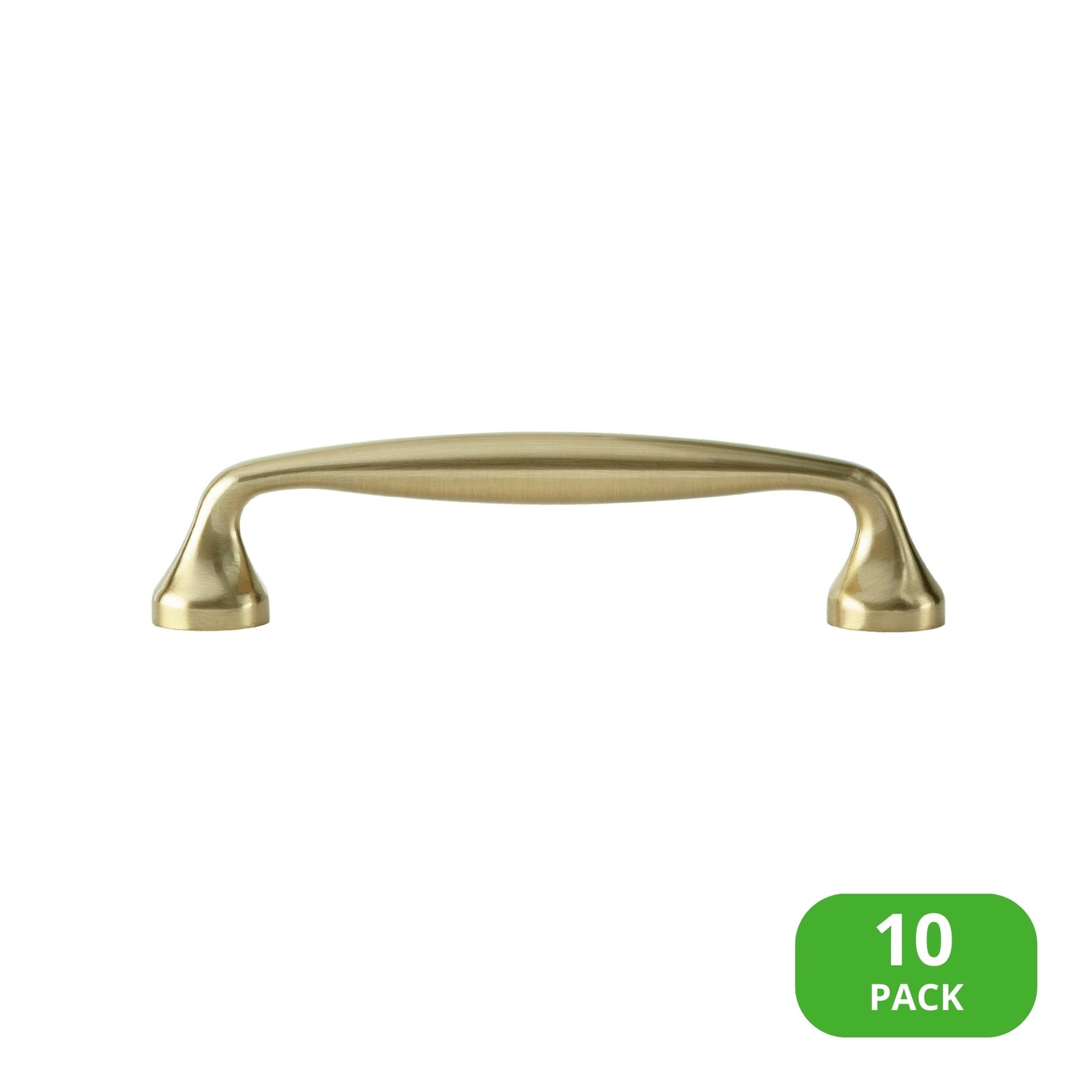 Sumner Street Home Hardware RL070170VP Mason 4-1/4-in , 108mm Center to Center Satin Brass Cylindrical Bar 10 -Pack