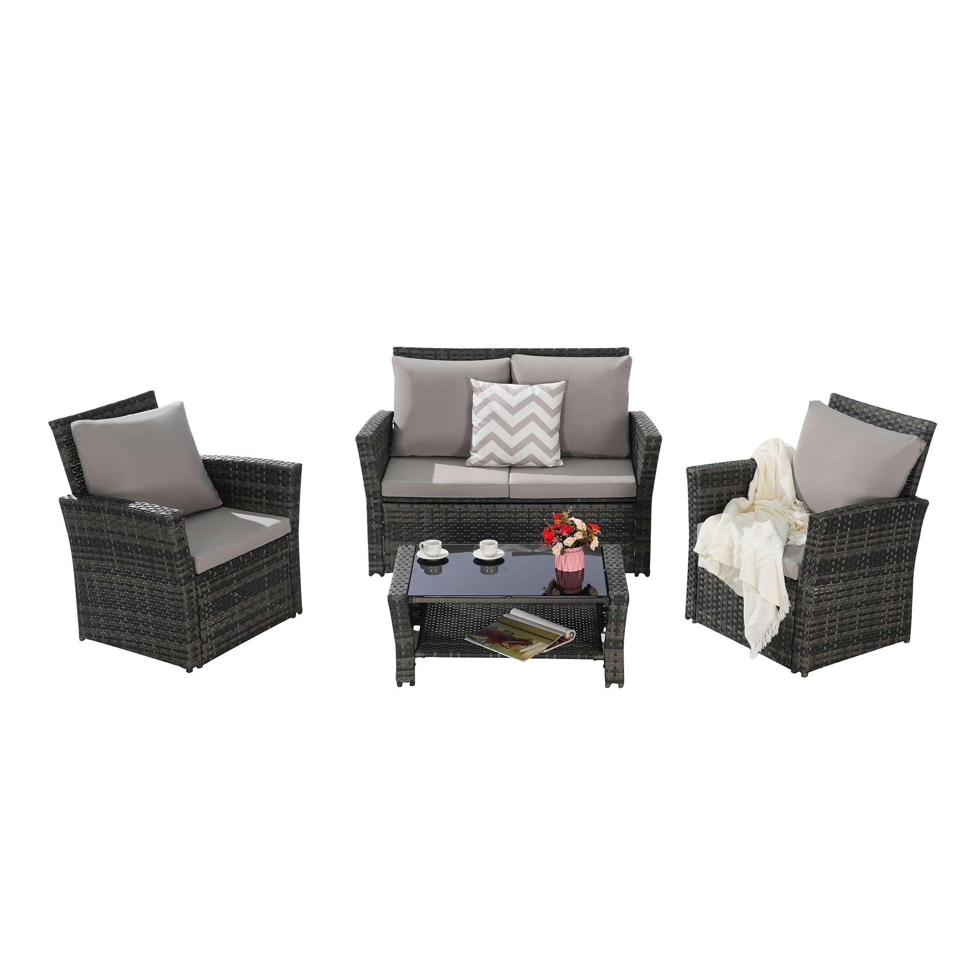 SINOFURN SYB670027GY Patio-Conversation-Sets - View #9