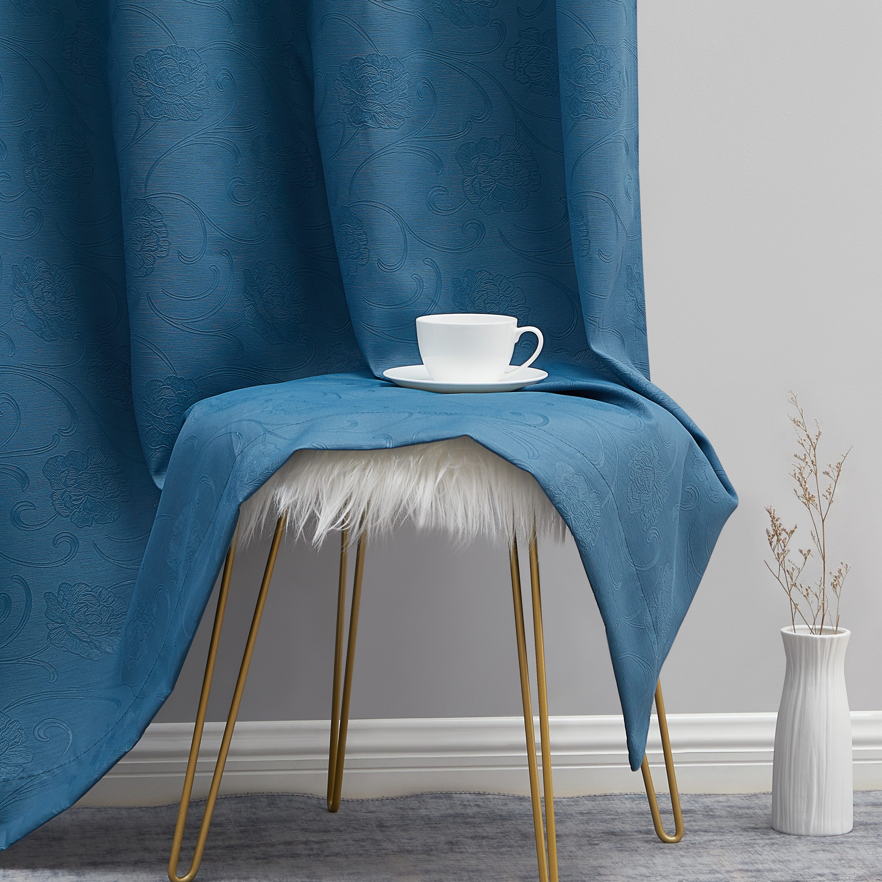HLC.me TYLR-5263TEAL curtains - View #8