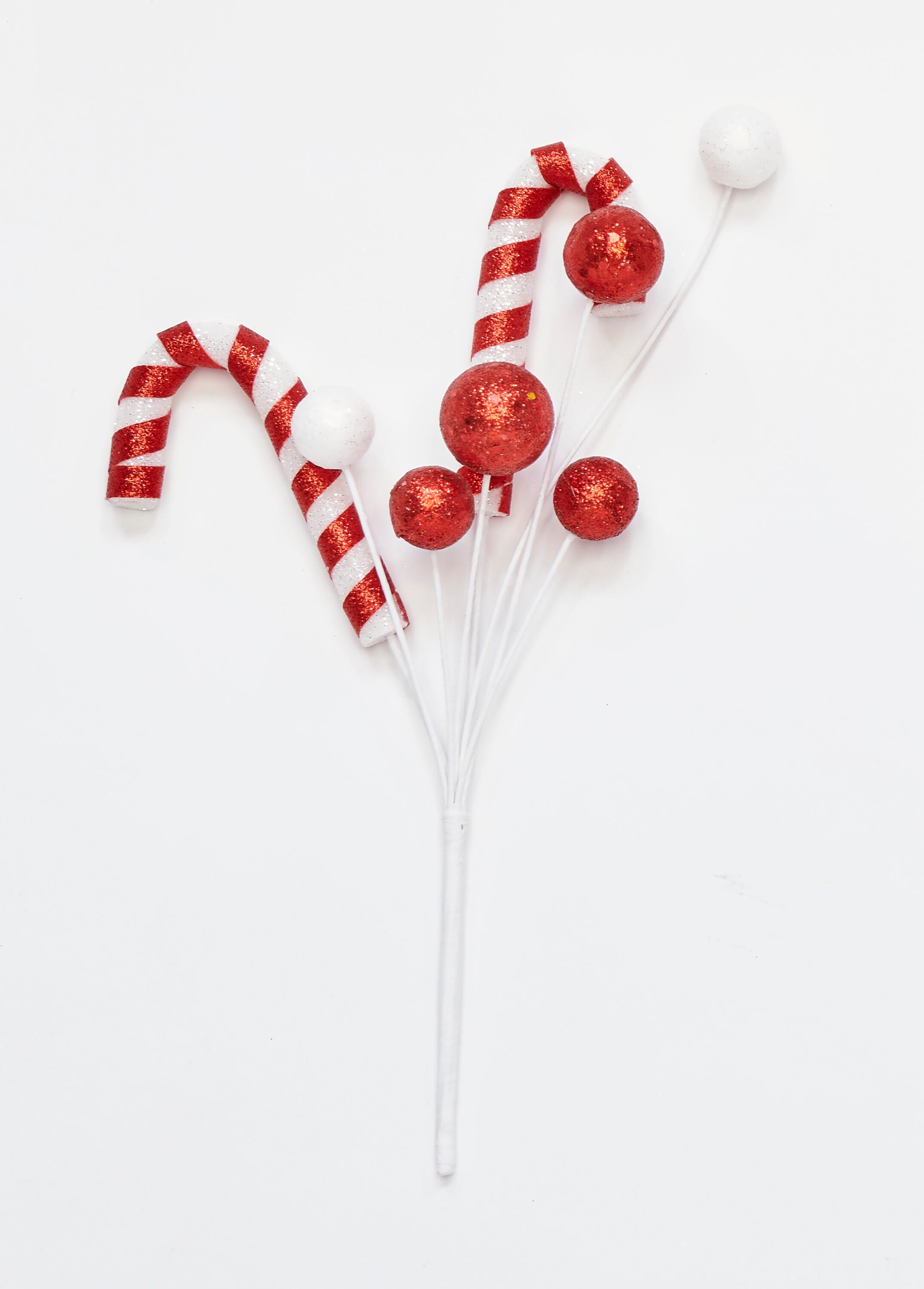Worth Imports 15020 6 -Pack Multiple colors/finishes Ball Spray Christmas Tree Pick