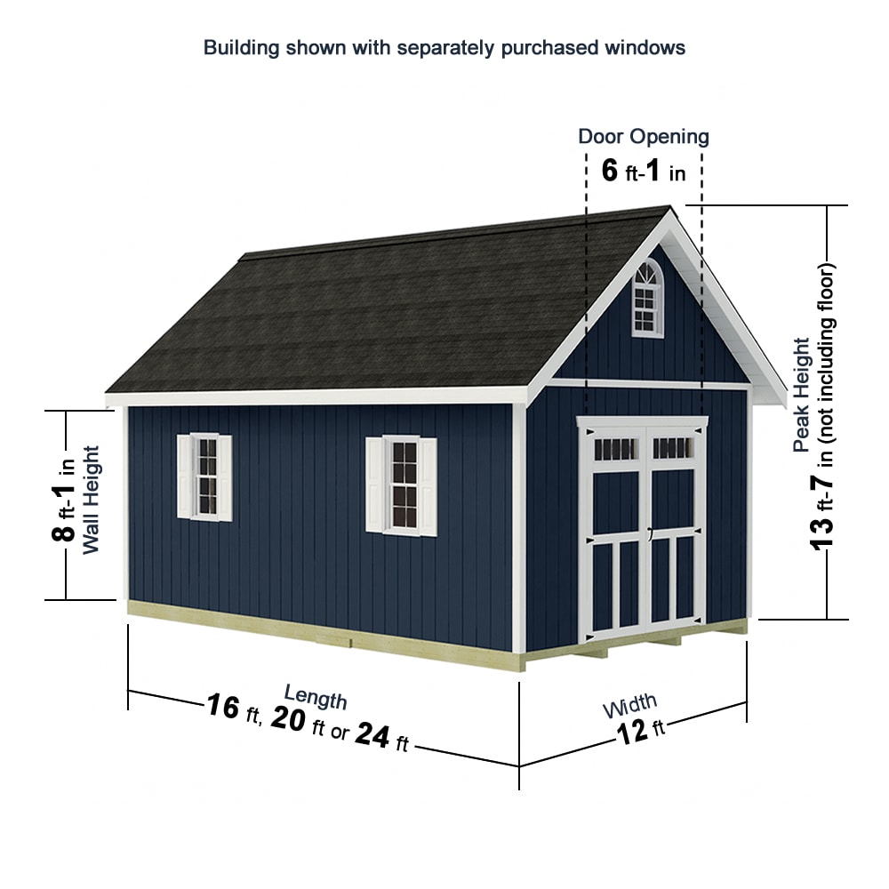 Best Barns SFIELD1220DF Wood-Storage-Buildings - View #6
