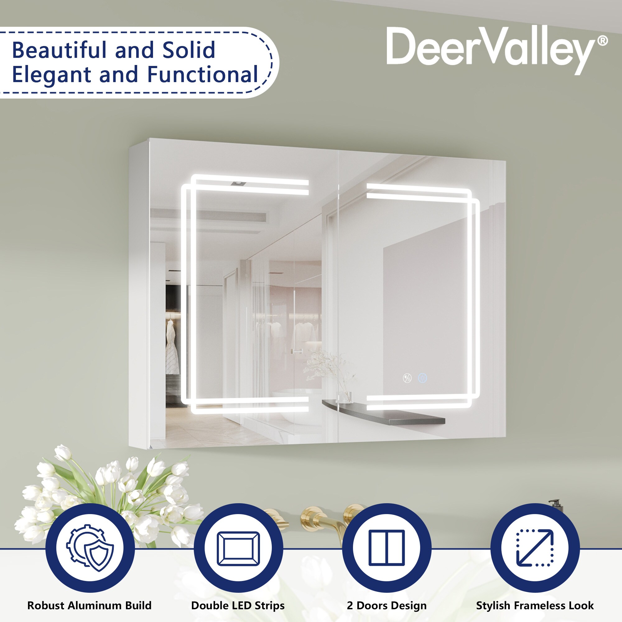 DeerValley DV-1VM0236 Framed-Bath-Mirrors - View #5