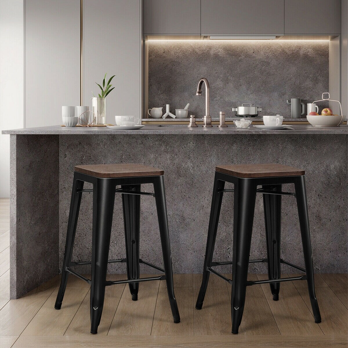 CASAINC WF-HW66692BK-2-LA stools - View #2
