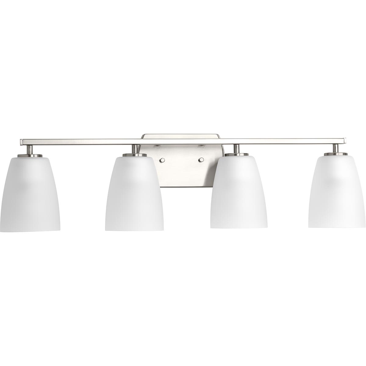 Progress Lighting P300134-009 Leap 31.75-in 4 -Light Brushed Nickel Modern/contemporary Vanity light