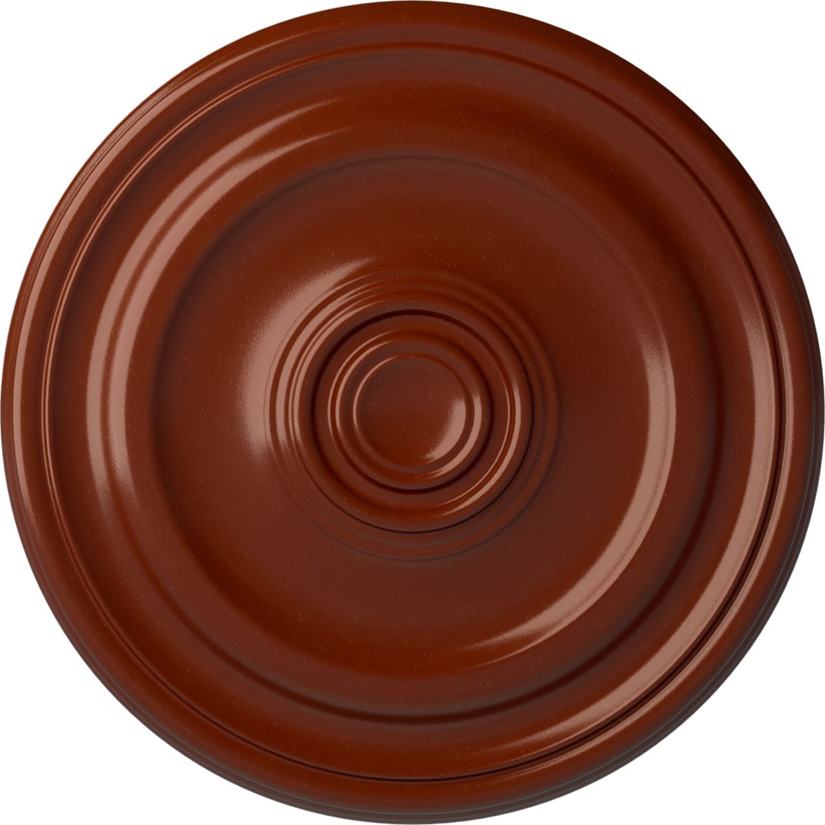 Ekena Millwork CM15DEFIF Devon 15.75-in W x 15.75-in L Painted Firebrick Polyurethane Whole Ceiling Medallion