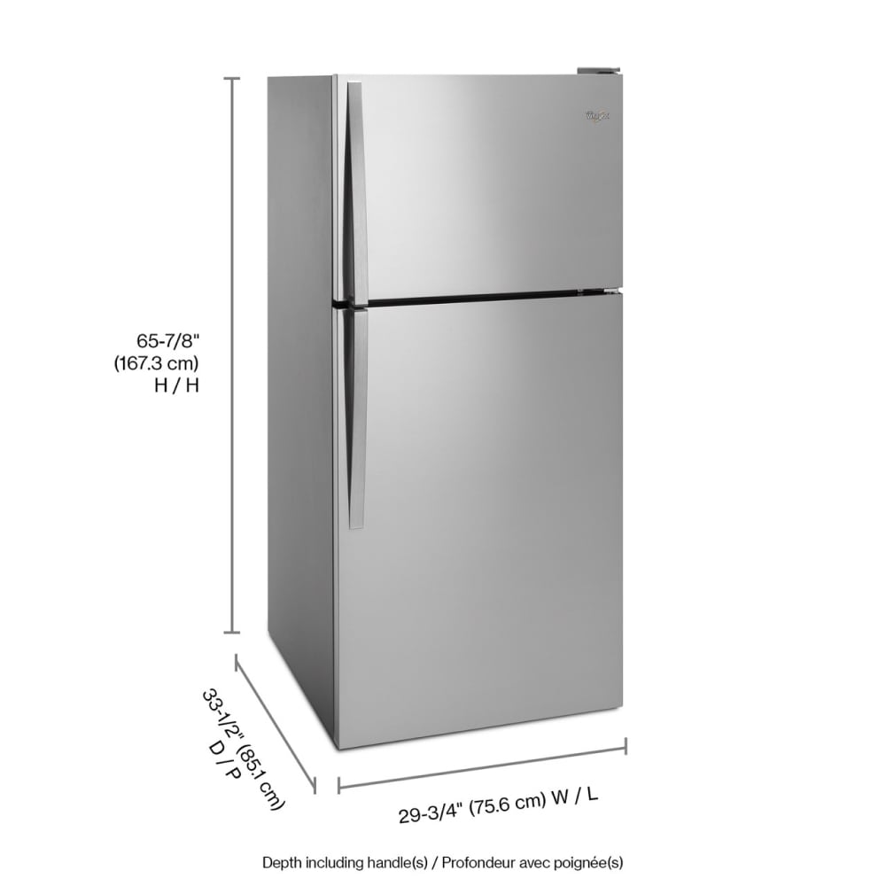 Whirlpool WRT318FZDM Top-Freezer-Refrigerators - View #4
