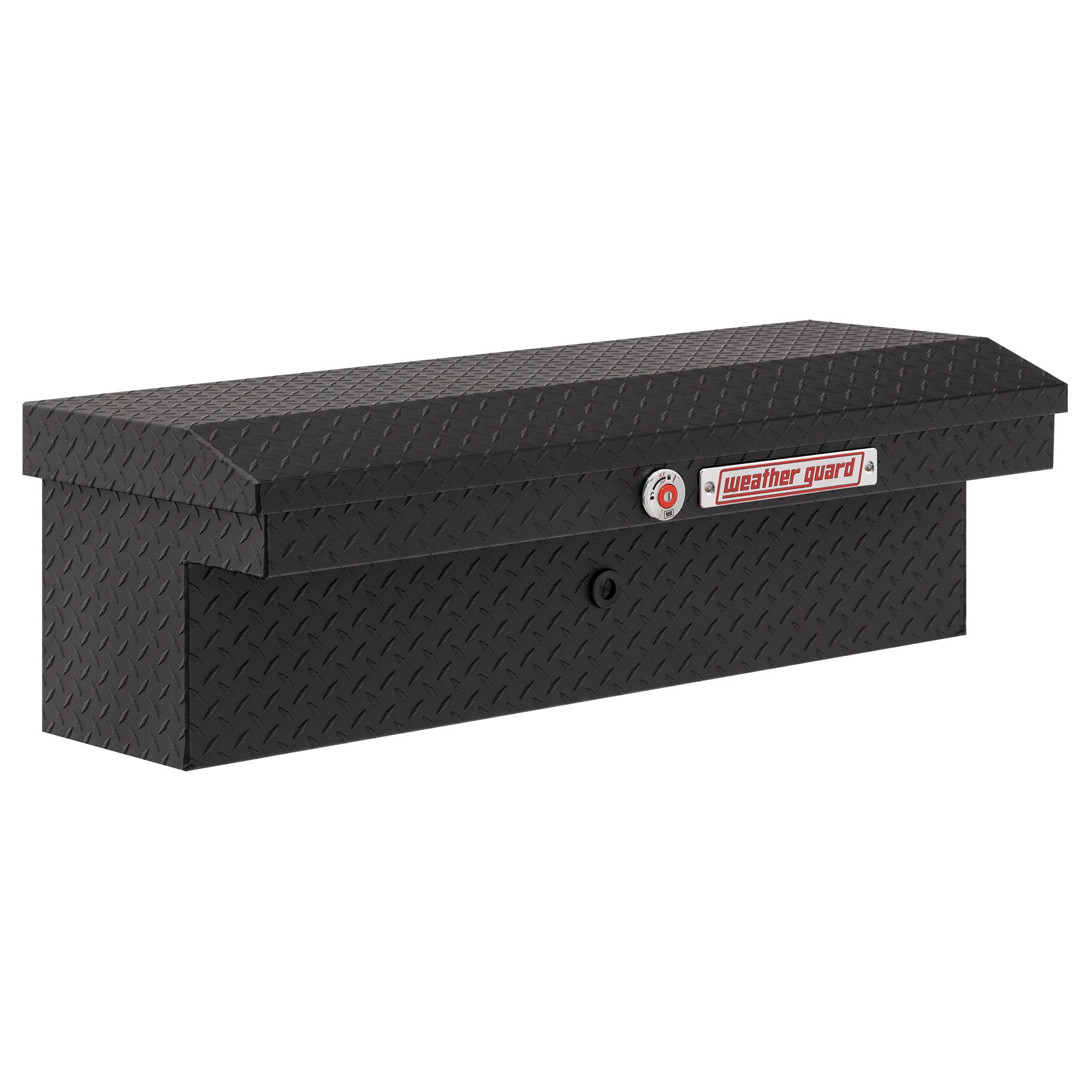 WEATHER GUARD 180-52-04 41-in x 17-in x 13-in Textured-Matte-Black Aluminum Side mount Truck Tool Box