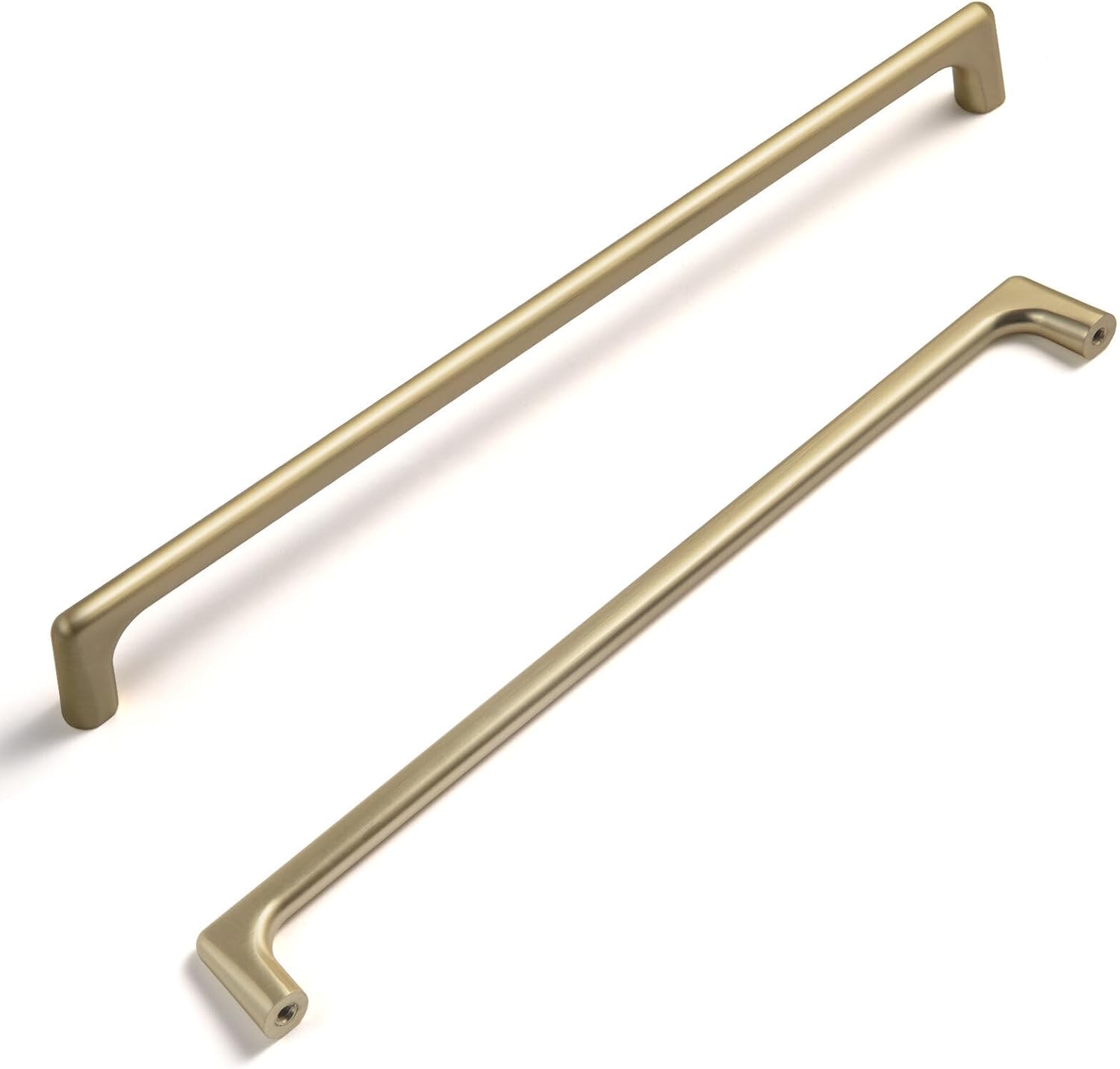 Miaokesen 052TLS-256 10-1/16-in , 256mm Center to Center Light Brushed Brass Novelty Handle 6 -Pack