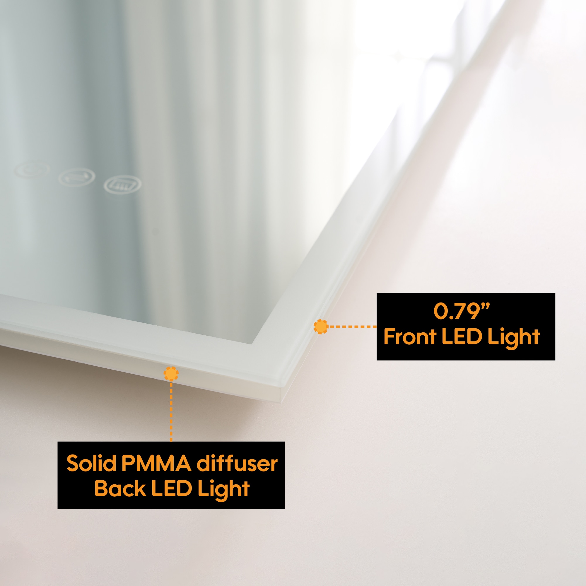 WELLFOR UCS-10FL4836 Framed-Bath-Mirrors - View #14