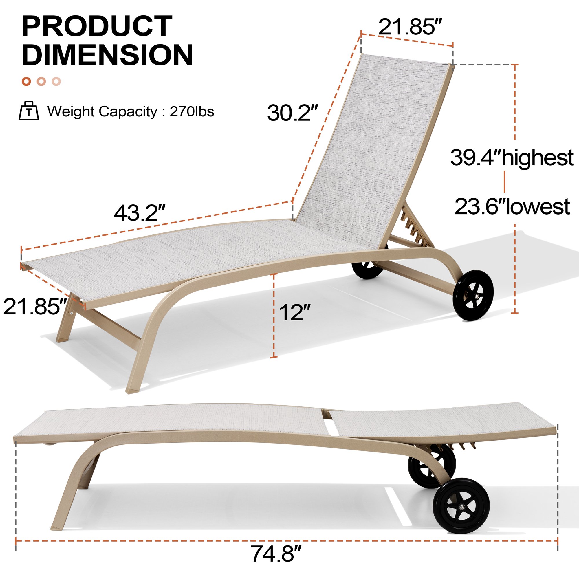 Crestlive Products CL-LG011WGB-1 Patio-Chairs - View #2