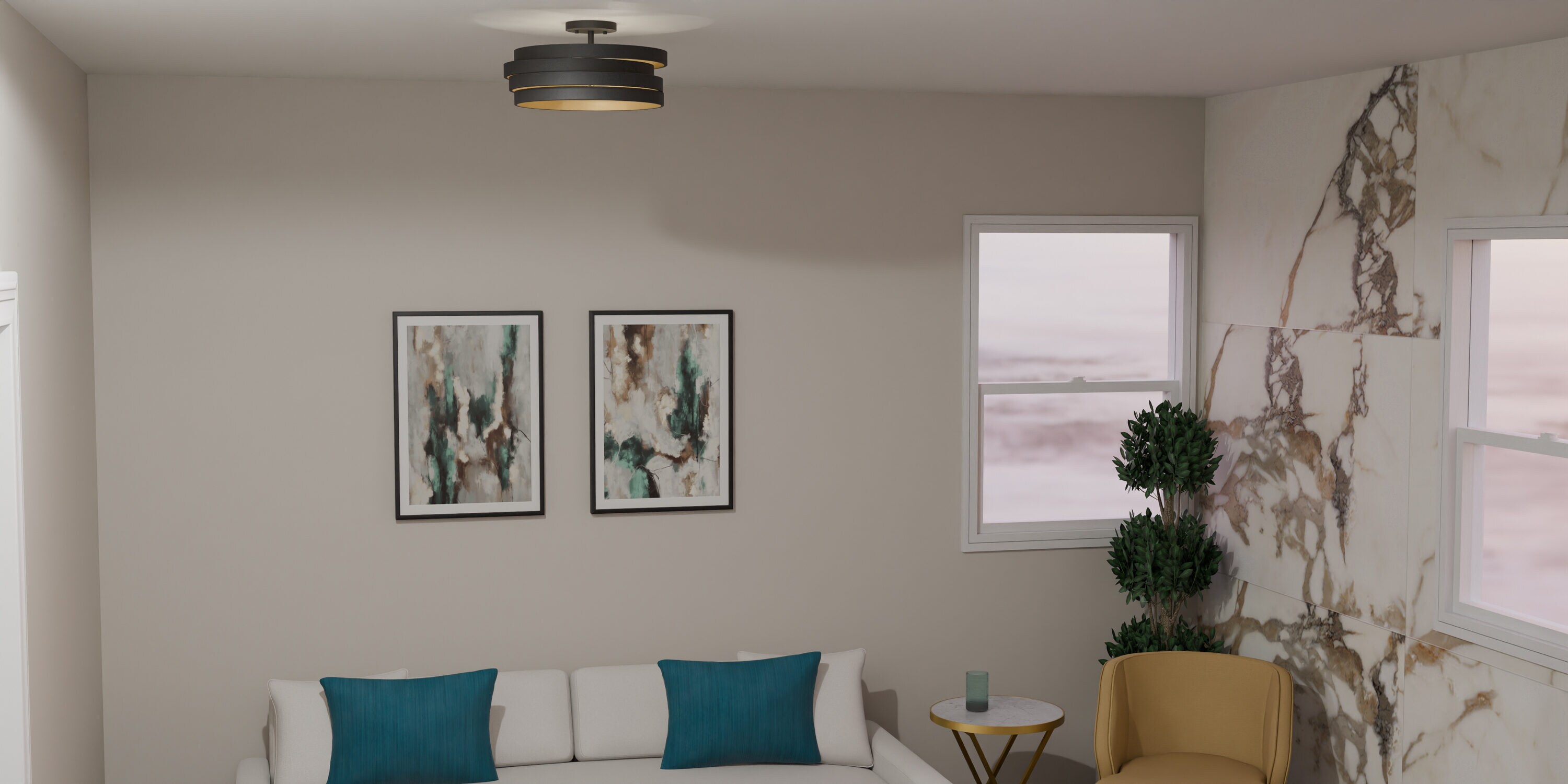 Quoizel QSF6223MBK flushmounts - View #4