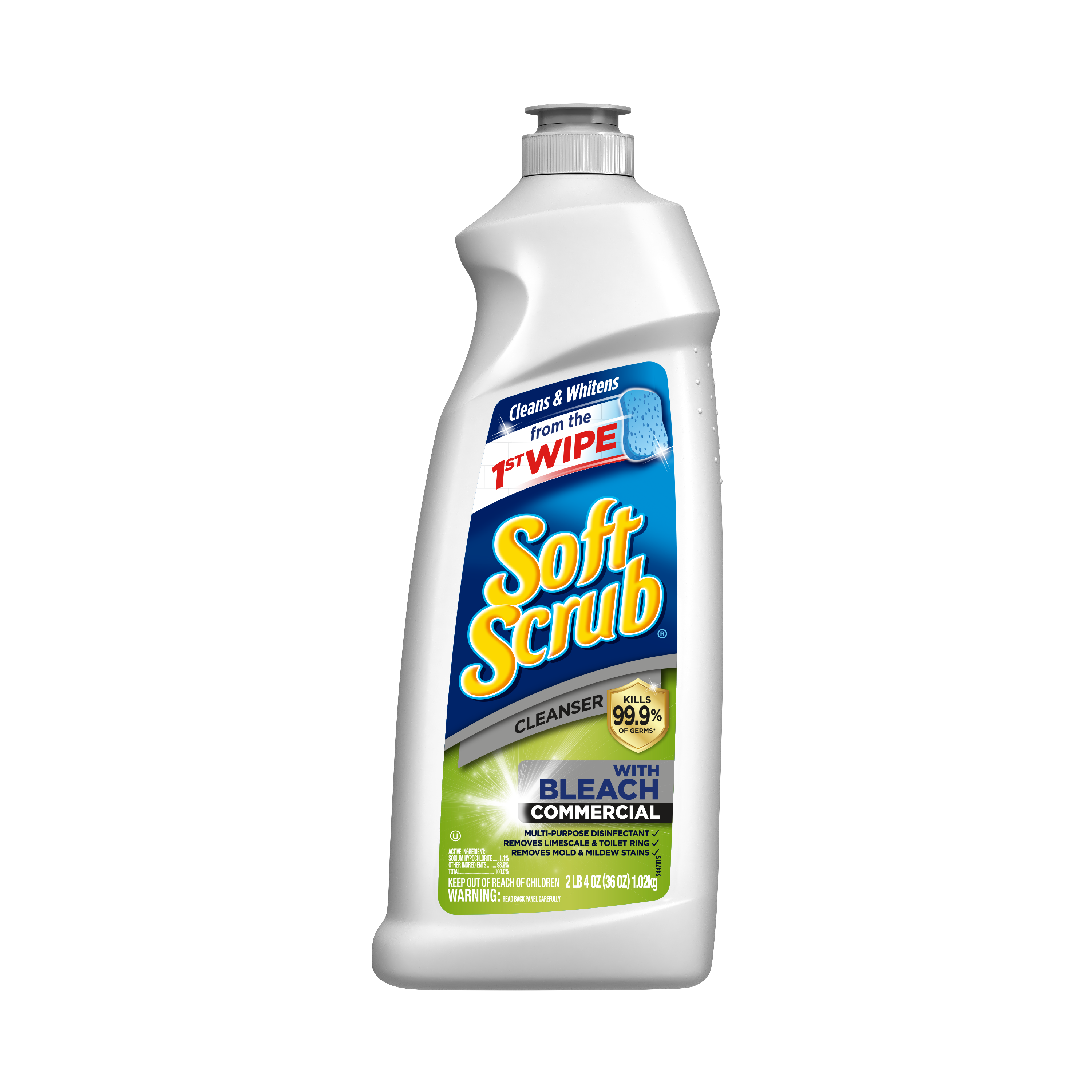 Luipaard brandstof Decimale Soft Scrub 36-oz Bleach Disinfectant Liquid All-Purpose Cleaner in the  All-Purpose Cleaners department at Lowes.com