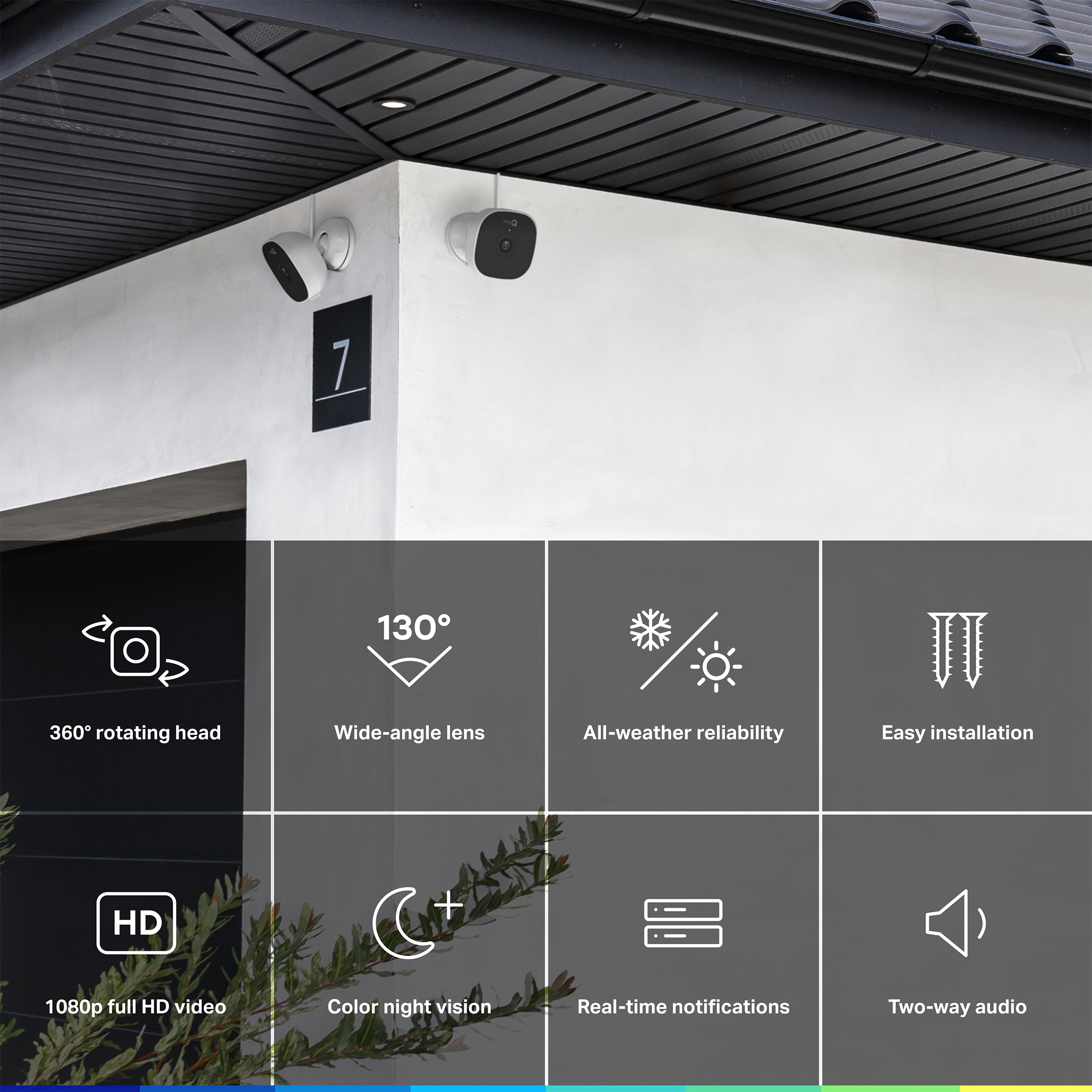 Chamberlain MYQ-C43AXXW Security-Cameras - View #2