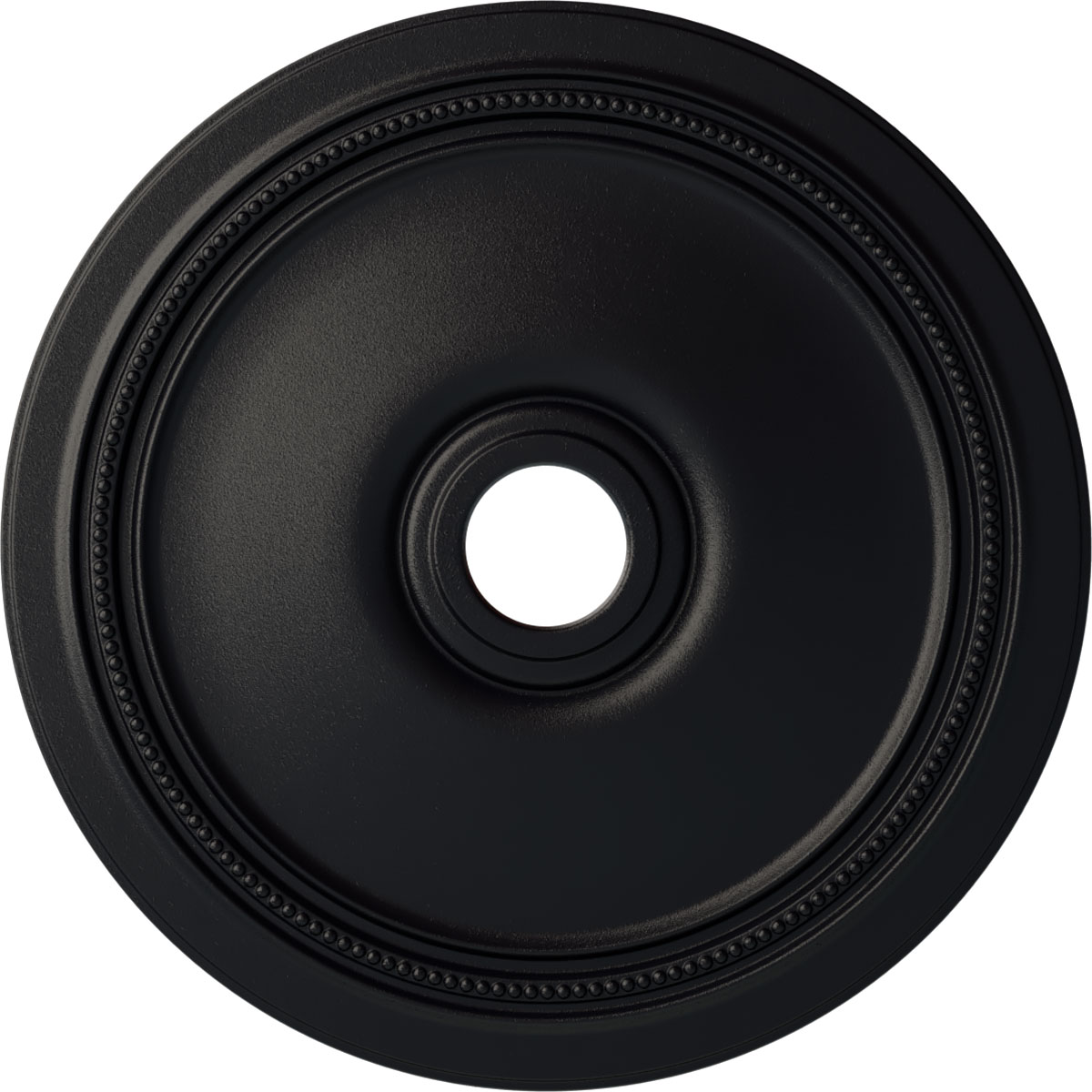 Ekena Millwork CM24DISGS Diane 24-in W x 24-in L Painted Steel Gray Polyurethane Whole Ceiling Medallion