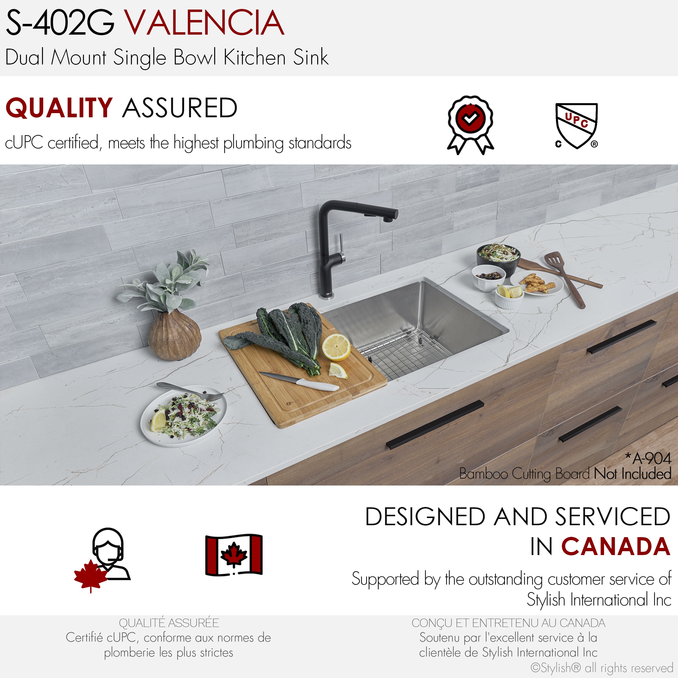 Stylish S-402G1 Kitchen-Sinks - View #9