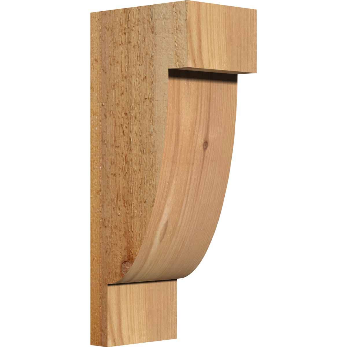 Ekena Millwork COR06X08X20ALP00RWR 6-in x 8-in x 20-in Alpine Unfinished Western Red Cedar Wood Paintable/Stainable Corbel