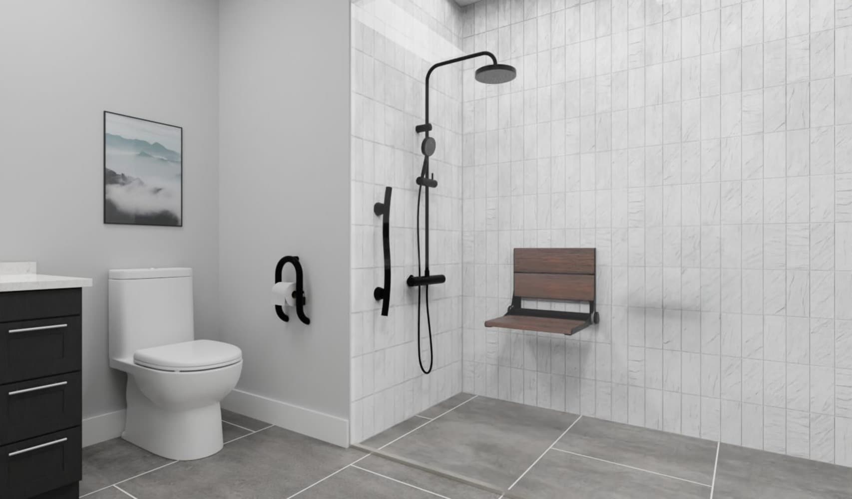 Invisia INV-WSFD-26-MED-ORB Bath-Safety-Seats-Benches - View #8