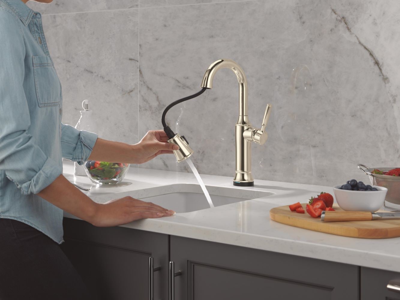 Delta 9984TL-PN-PR-DST Kitchen-Faucets - View #10