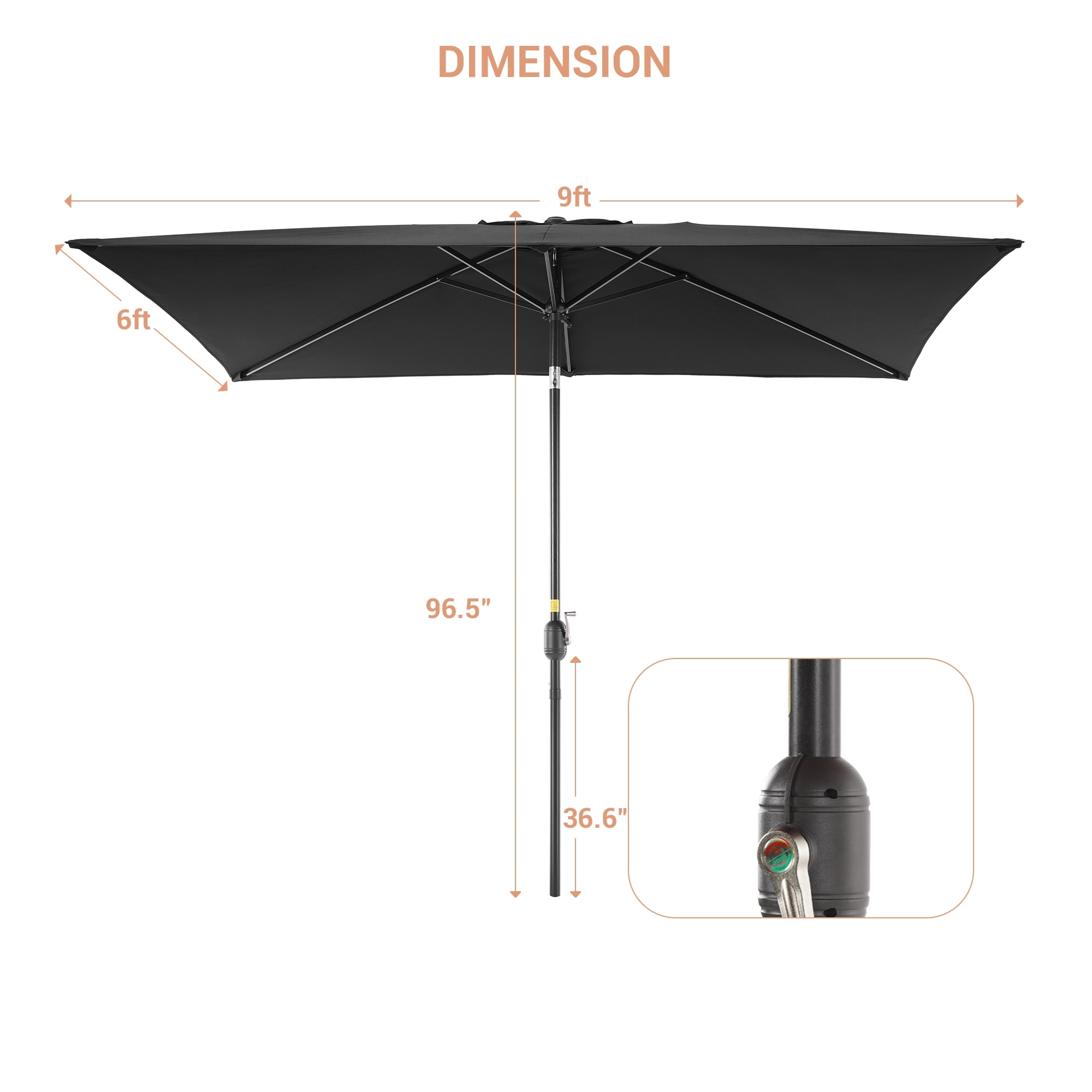 ACEGOSES LW-310-BK Umbrellas-2 - View #2