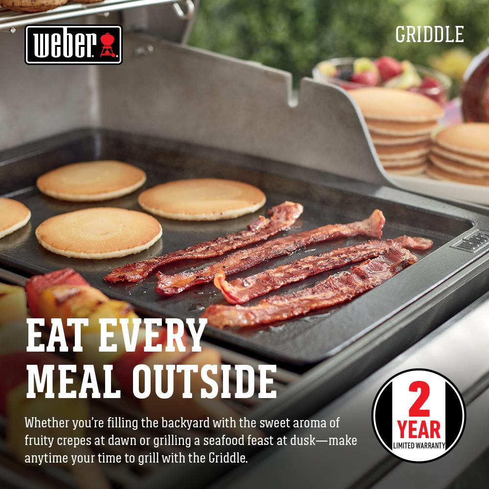 Weber Porcelain Enameled Cast Iron Griddle At