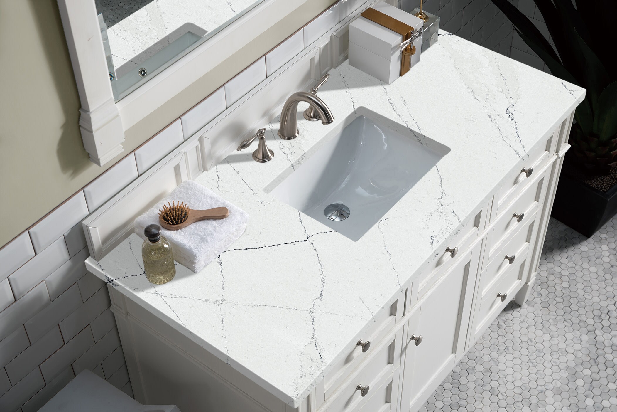 James Martin Vanities 655-V48-BW-3ENC Bath-Vanity-Combo - View #3