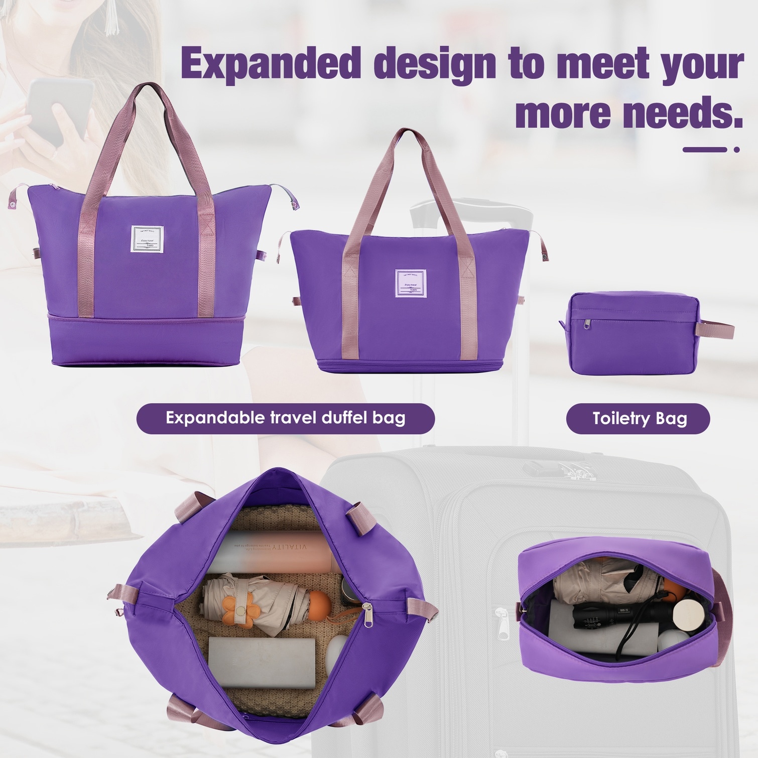 Watnature 6SGR41CLN8YC Luggage-And-Luggage-Sets - View #7