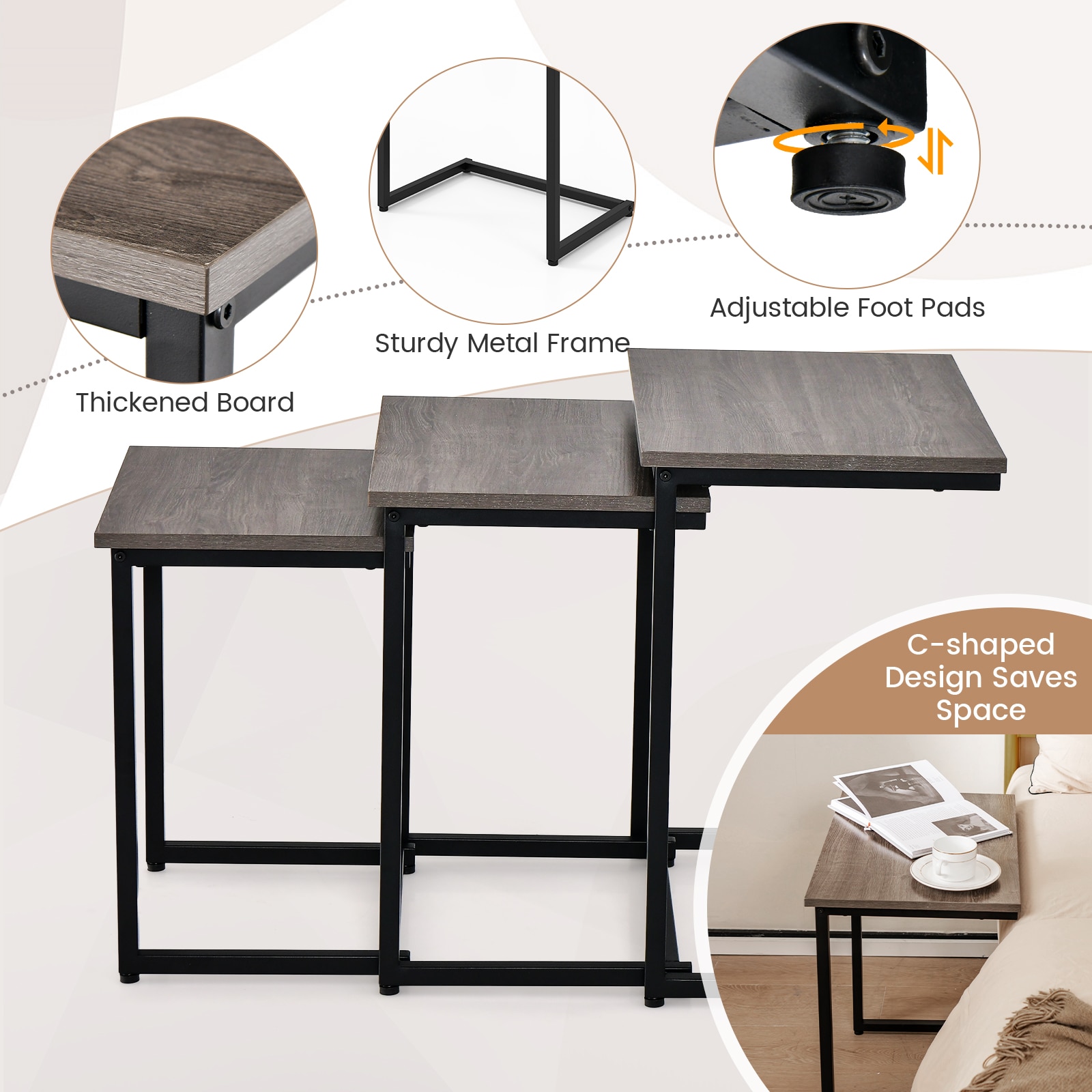 Fenbeli QLLSFENH589 Coffee-Tables - View #9
