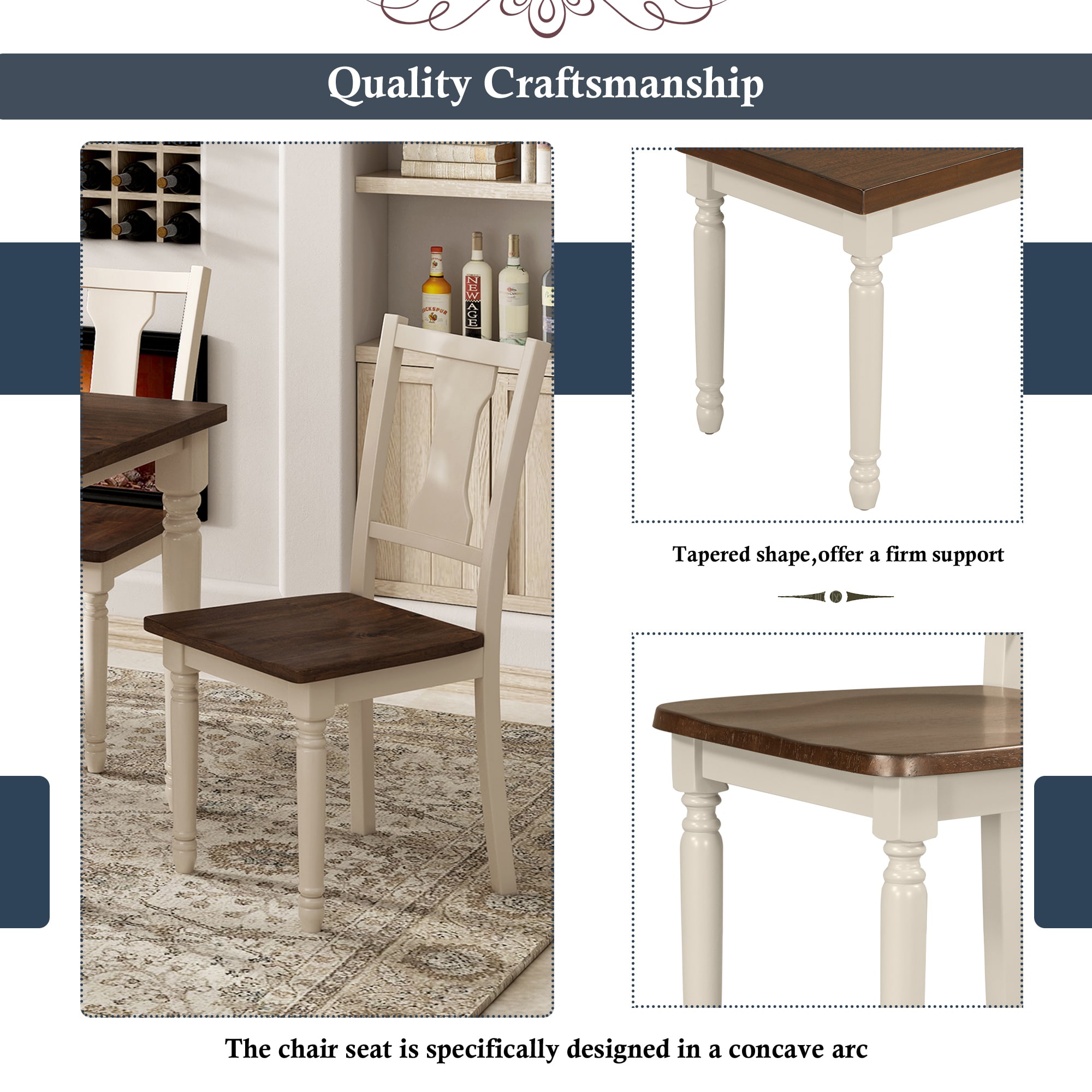 SINOFURN SYA330071WT Dining-Sets - View #5
