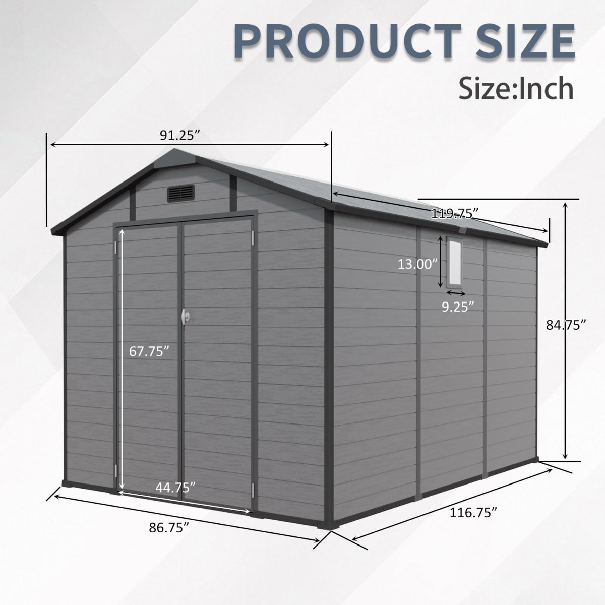Streamdale Furniture W540S00070 Metal-Storage-Buildings-Sheds - View #4