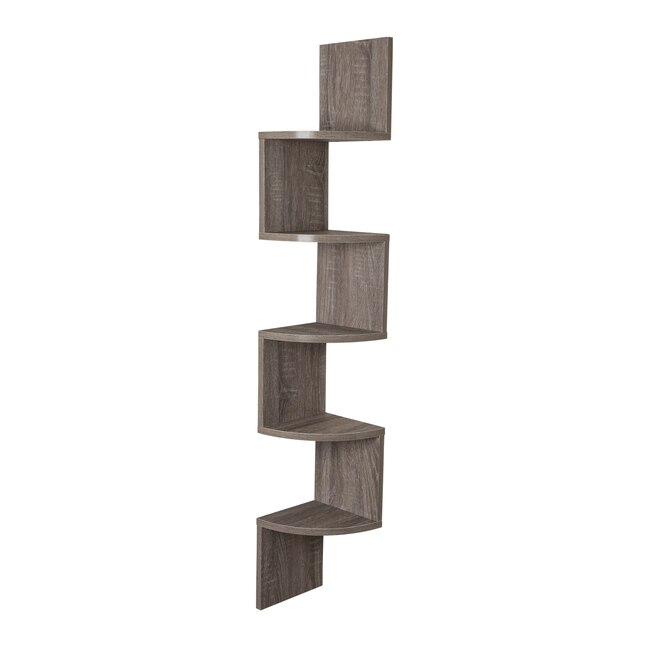 Wood Corner Floating Shelf, White Floating Shelves B Model