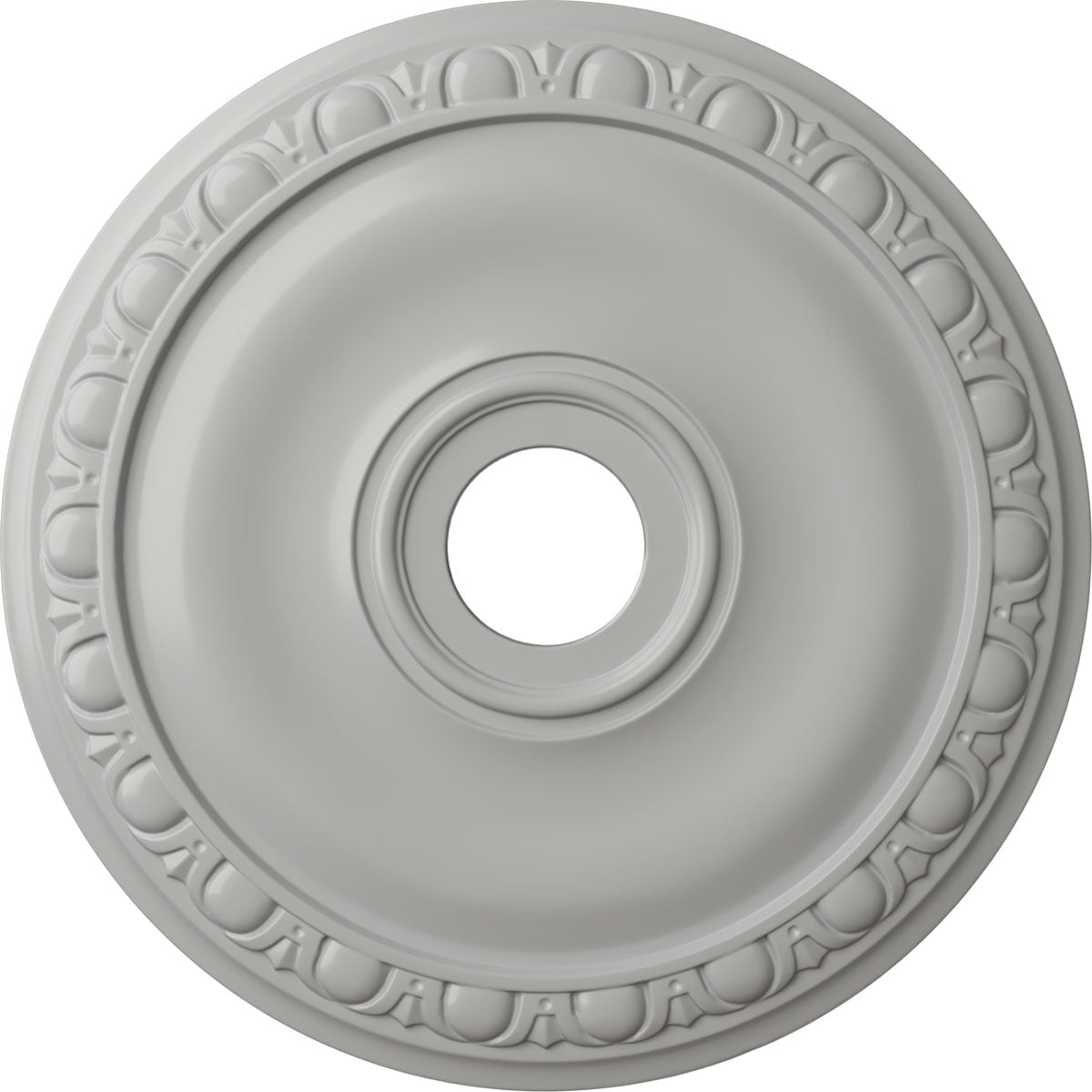 Ekena Millwork CM20JAFRF Jackson 20-in W x 20-in L Painted Frost Polyurethane Whole Ceiling Medallion