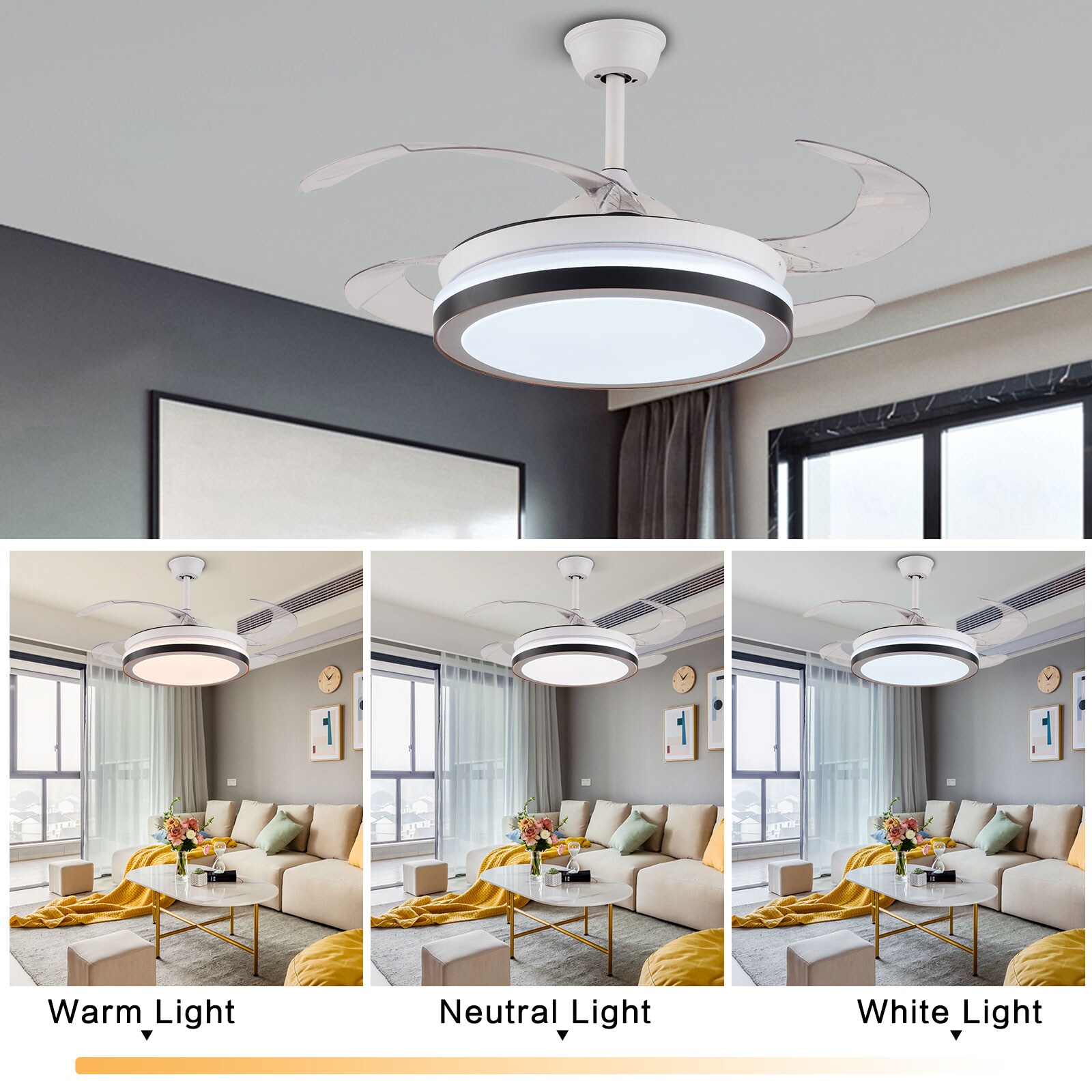 Oukaning HG-HCXLST-4660-US Ceiling-Fans - View #3