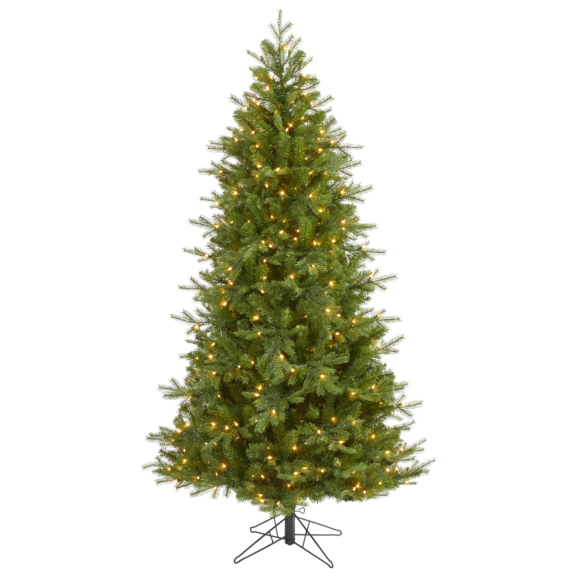 Nearly Natural T1486 7-Feet Douglas fir Pre-lit Artificial Christmas Tree with White Incandescent Lights
