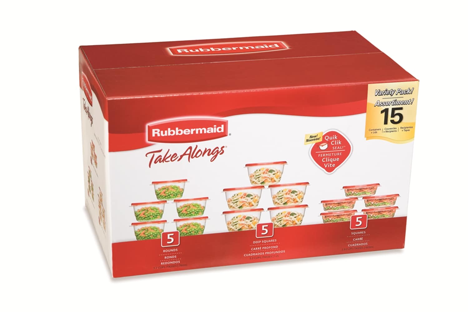 Save on Rubbermaid TakeAlongs Containers & Lids Square 2.9 Cups Order  Online Delivery