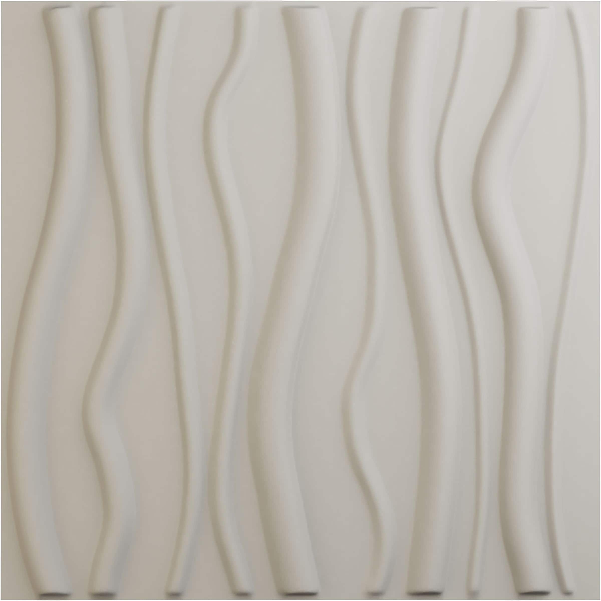 Ekena Millwork WP20X20JAGBW 19-5/8-in x 19-5/8-in Embossed Paintable/Stainable Off-white PVC Abstract Wall Panel ( 2.67-sq ft )
